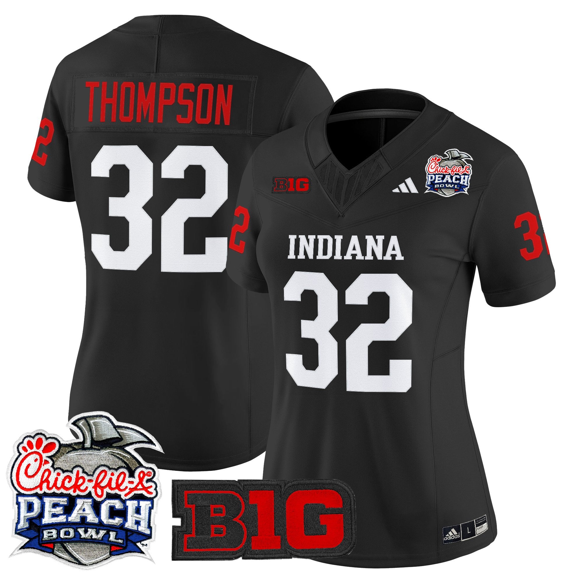 Women's Indiana Hoosiers 2026 Peach Bowl Vapor Limited Jersey - All Stitched