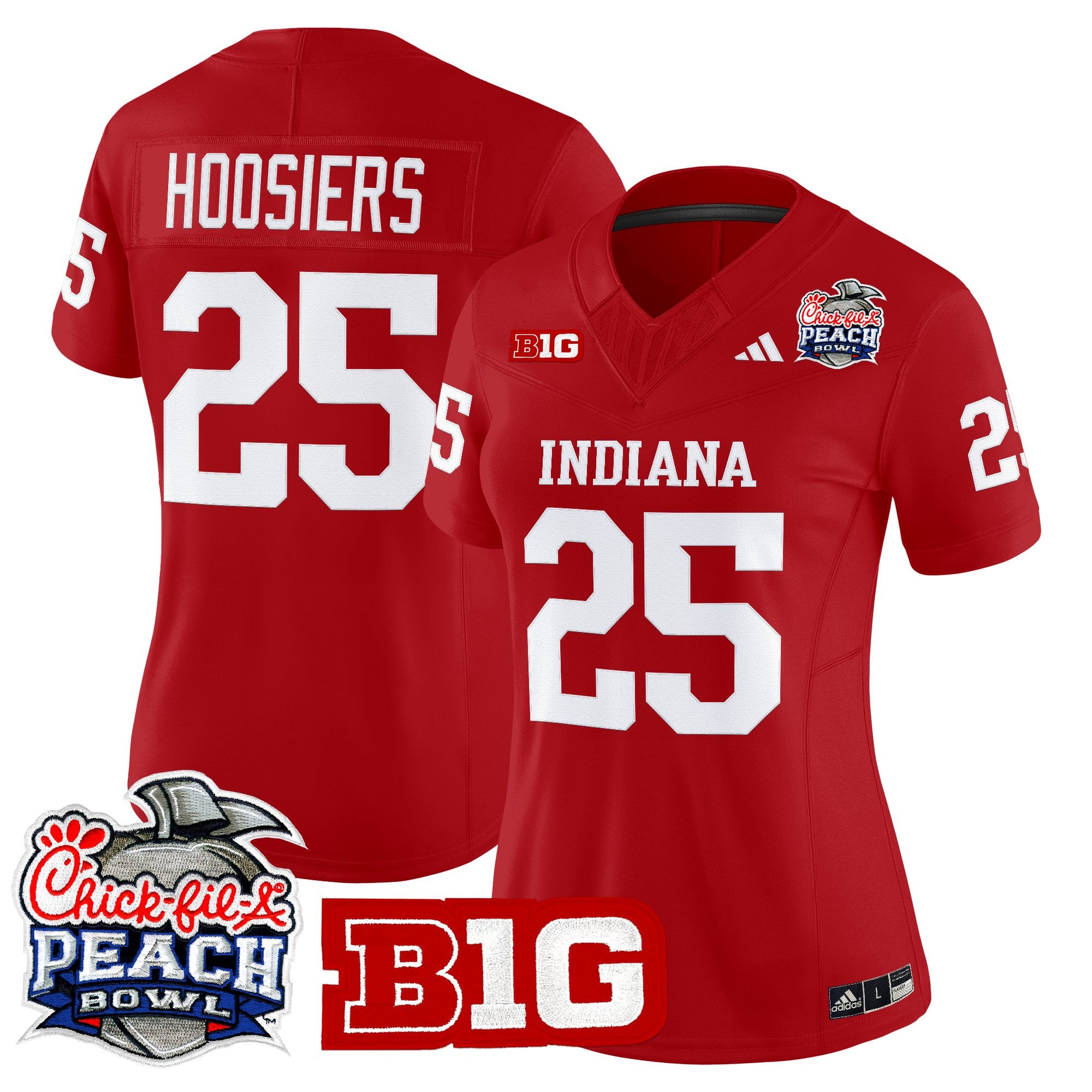 Women's Indiana Hoosiers 2026 Peach Bowl Vapor Limited Jersey - All Stitched