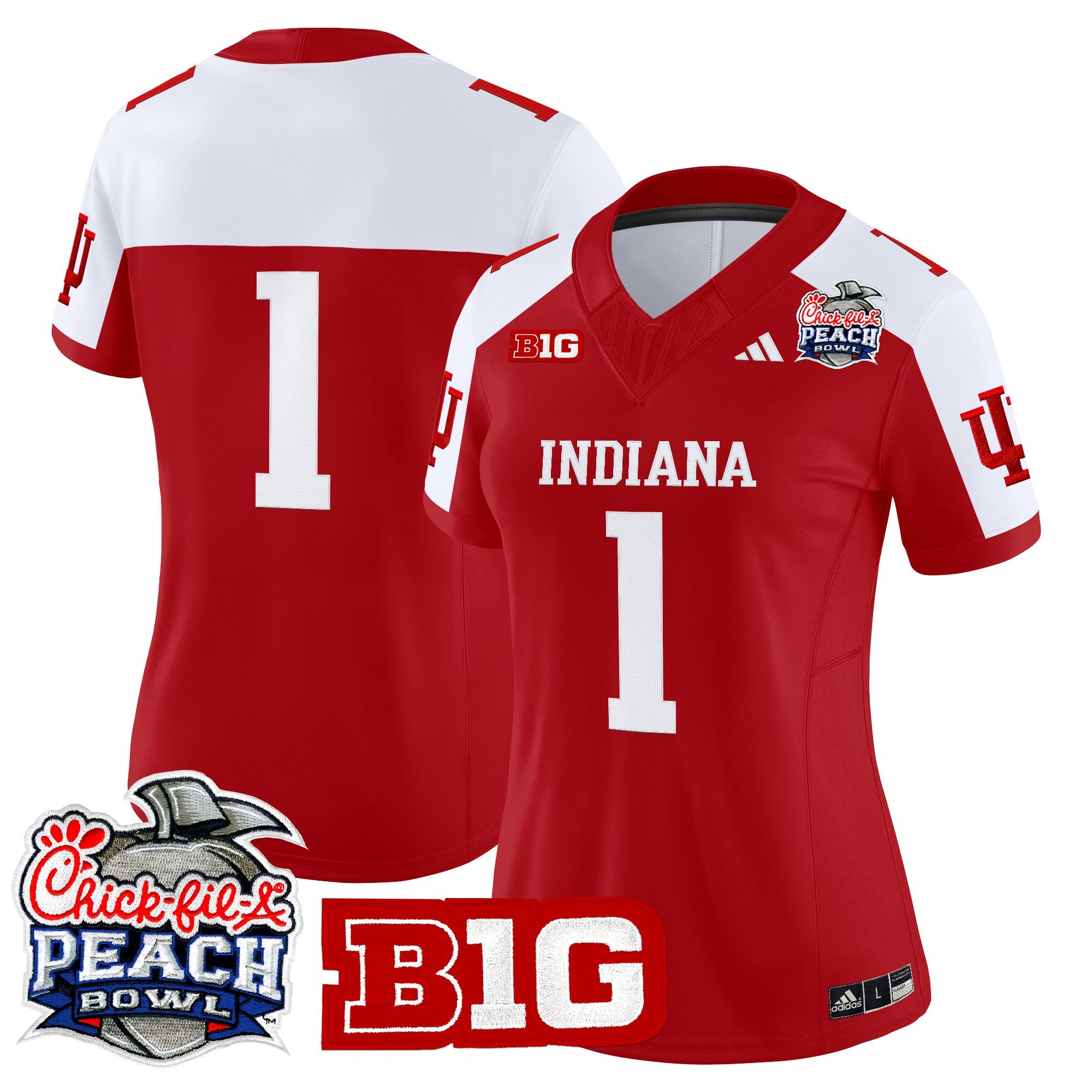 Women's Indiana Hoosiers 2026 Peach Bowl Vapor Limited Jersey - All Stitched