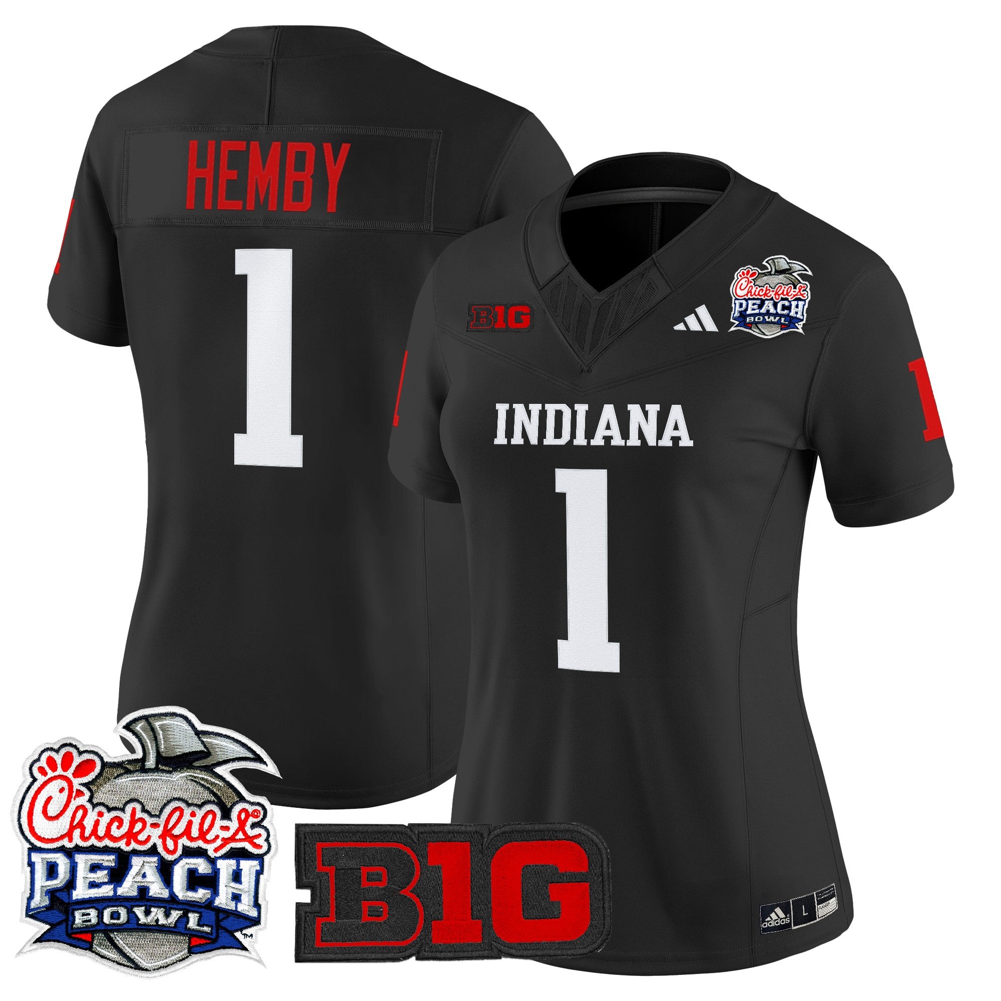 Women's Indiana Hoosiers 2026 Peach Bowl Vapor Limited Jersey - All Stitched