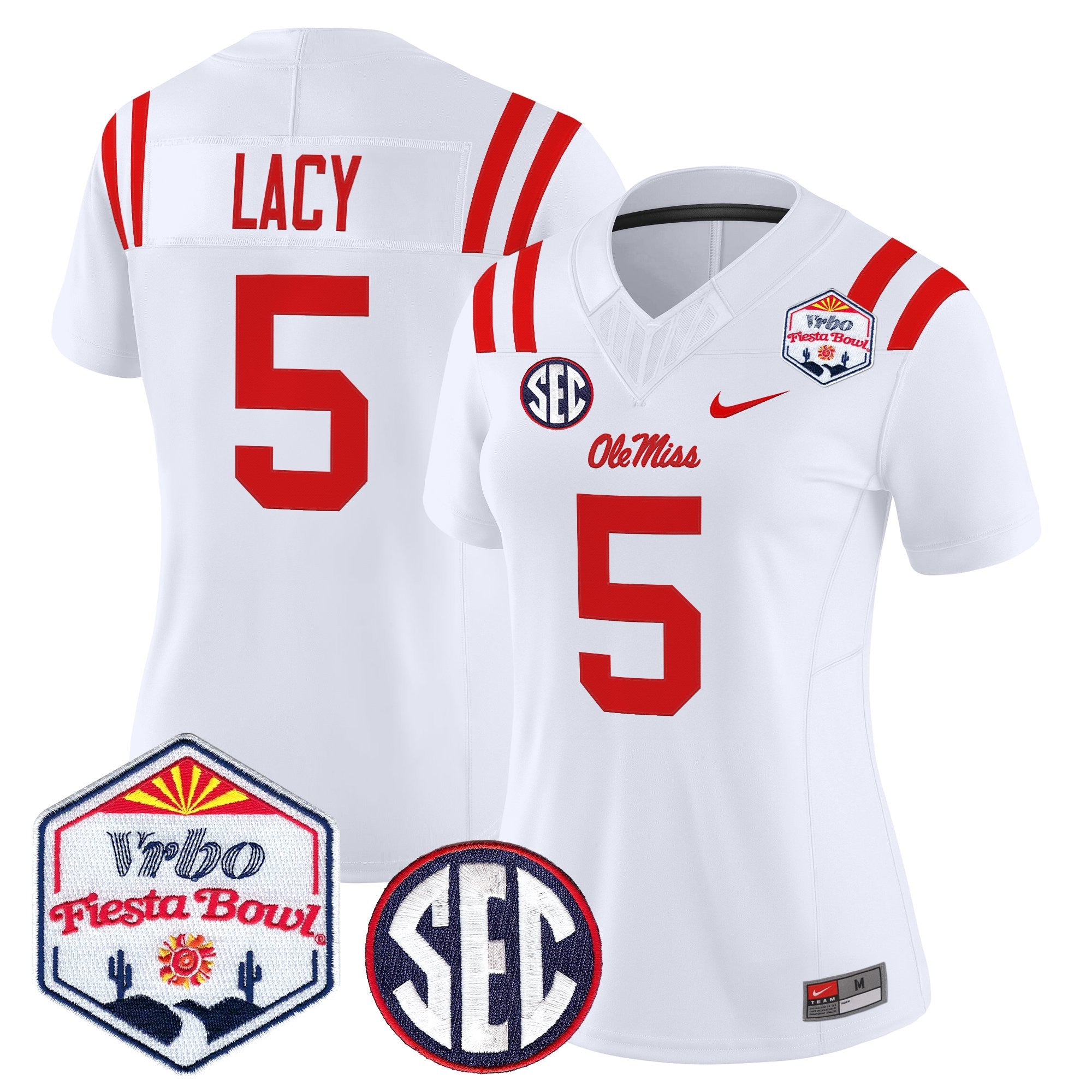 Women's Ole Miss Rebels 2026 The Fiesta Bowl Vapor Limited Jersey - All Stitched