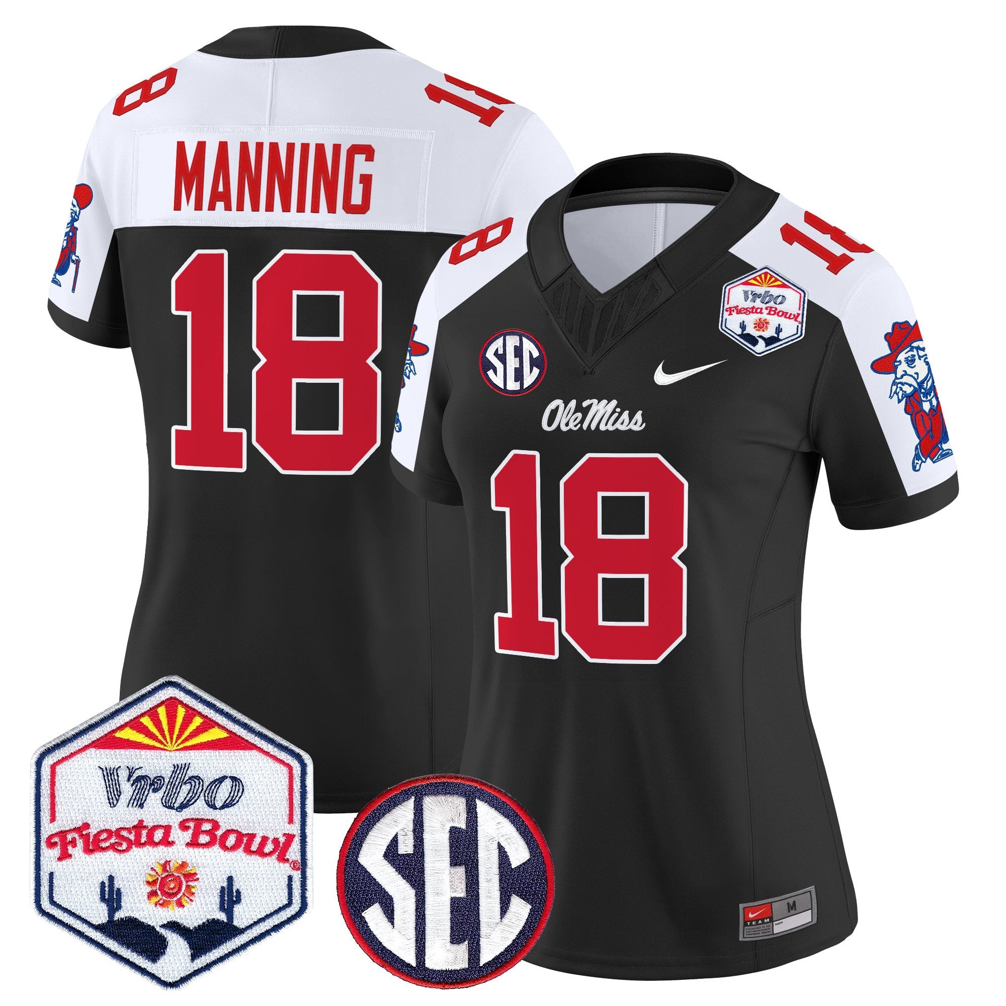 Women's Ole Miss Rebels 2026 The Fiesta Bowl Vapor Limited Jersey - All Stitched
