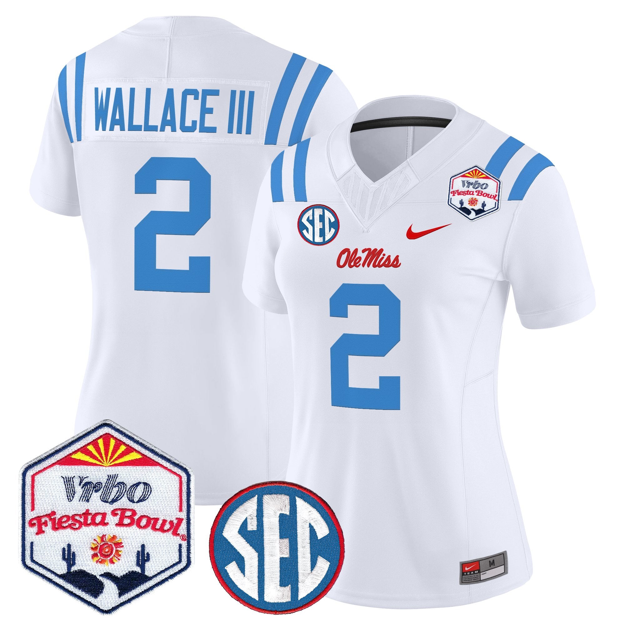 Women's Ole Miss Rebels 2026 The Fiesta Bowl Vapor Limited Jersey - All Stitched