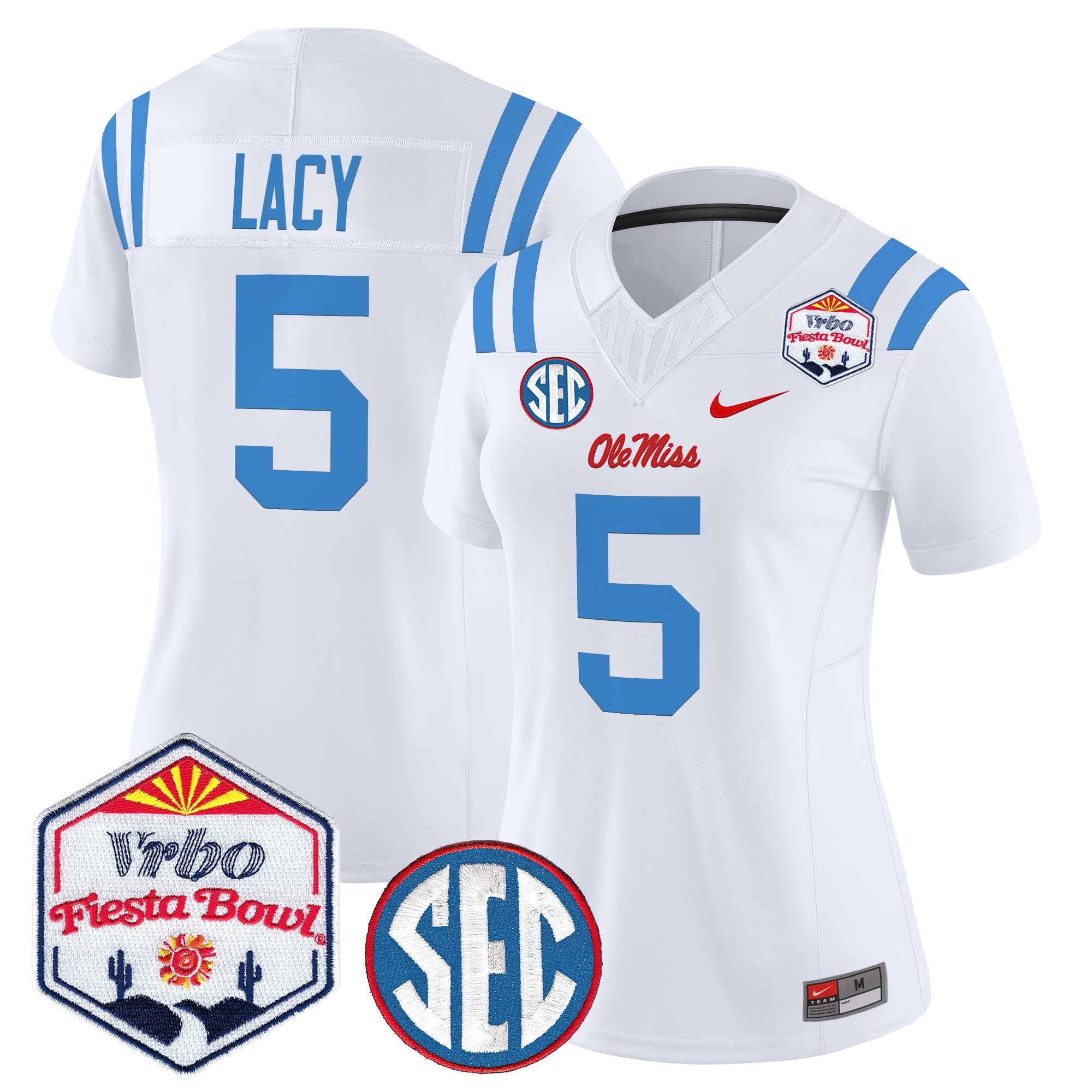 Women's Ole Miss Rebels 2026 The Fiesta Bowl Vapor Limited Jersey - All Stitched