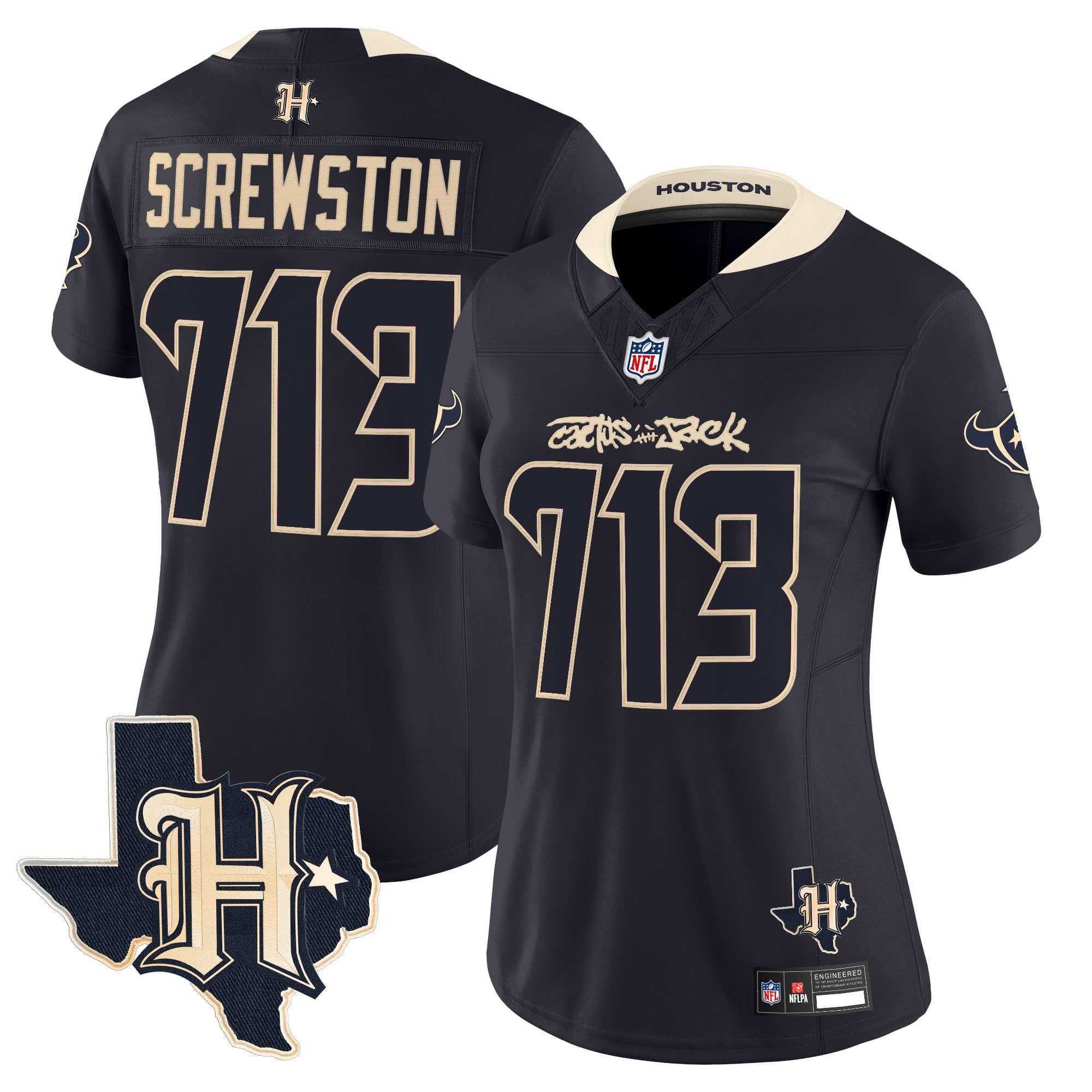 Women's Houston Texans x Cactus Jack Vapor Limited Jersey - All Stitched