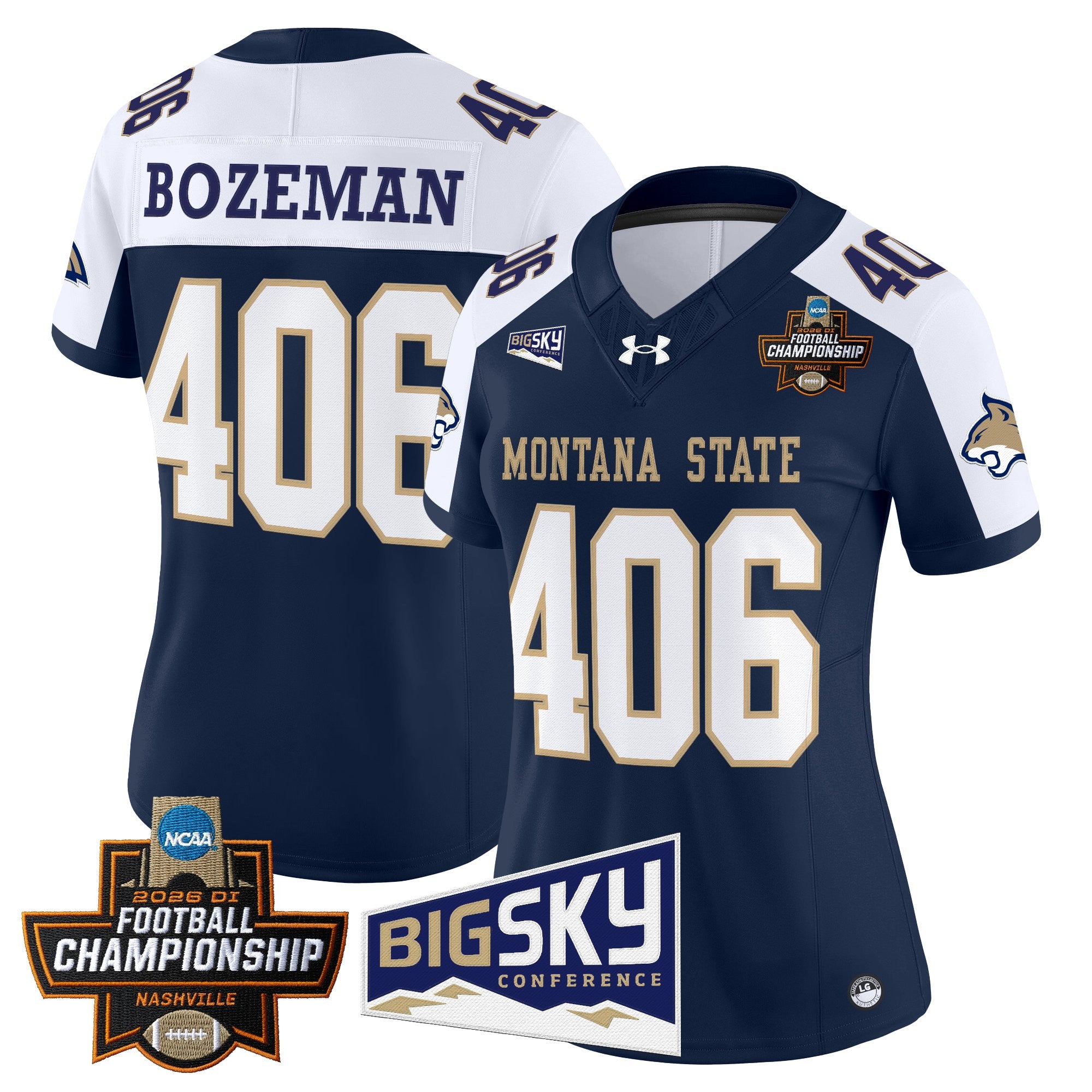 Women's Montana State Bobcats 2026 Football Championship Vapor Limited Jersey - All Stitched