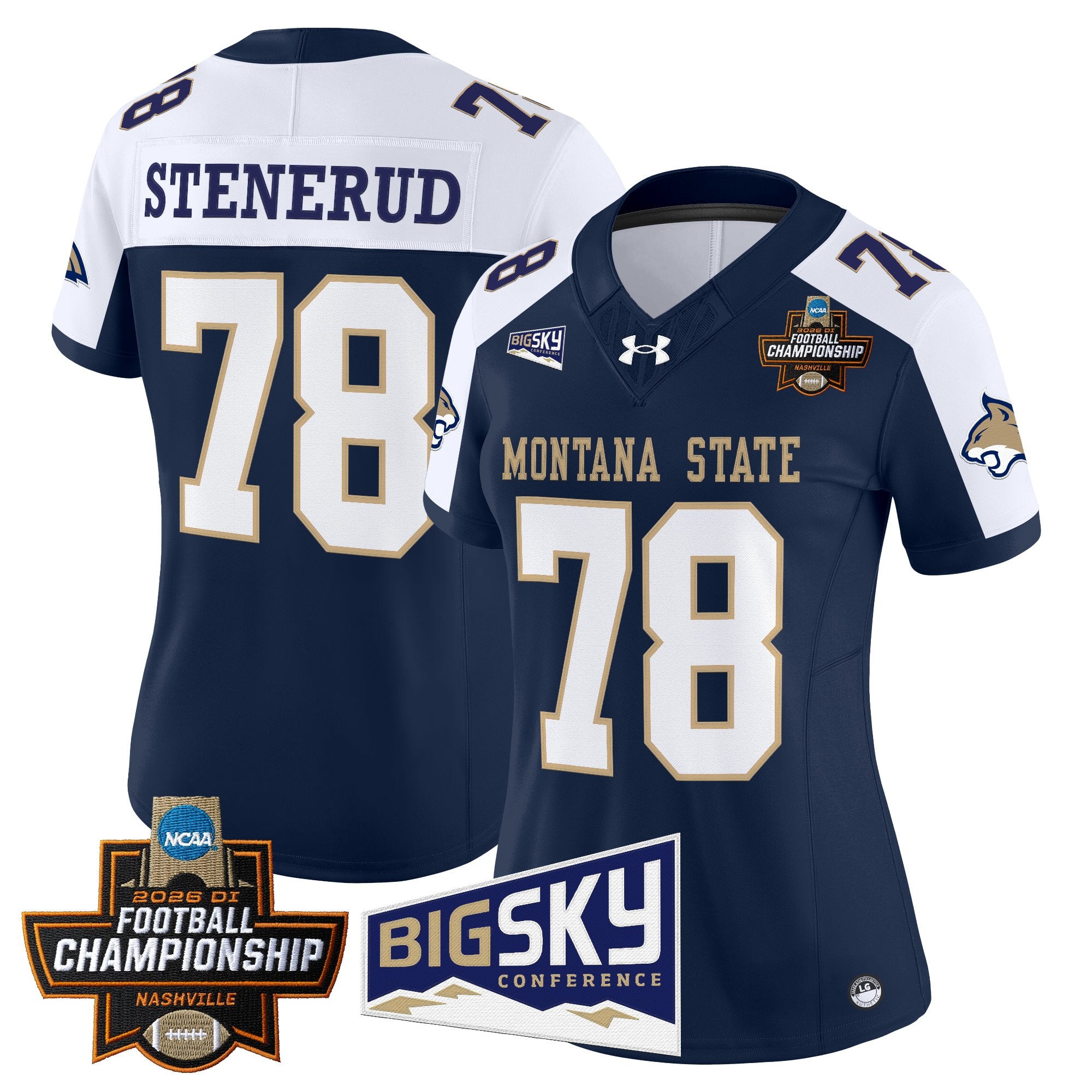 Women's Montana State Bobcats 2026 Football Championship Vapor Limited Jersey - All Stitched