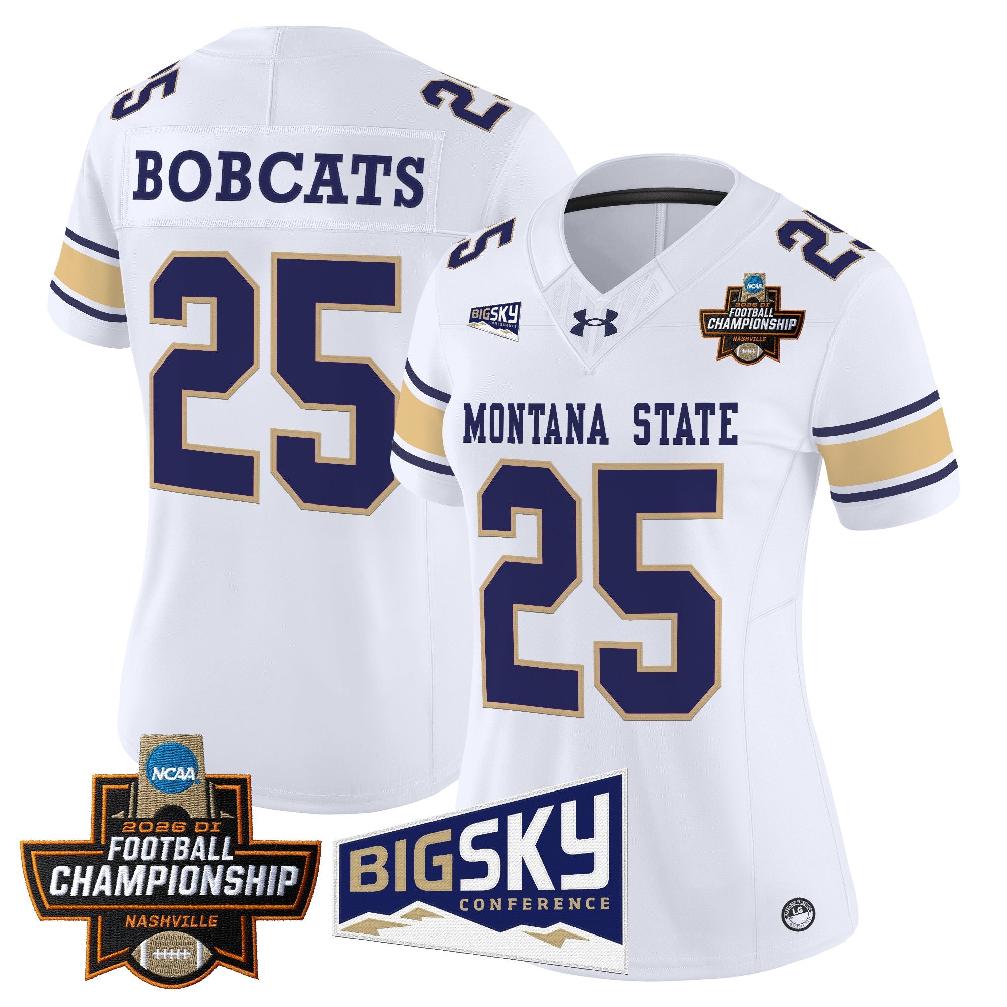 Women's Montana State Bobcats 2026 Football Championship Vapor Limited Jersey - All Stitched