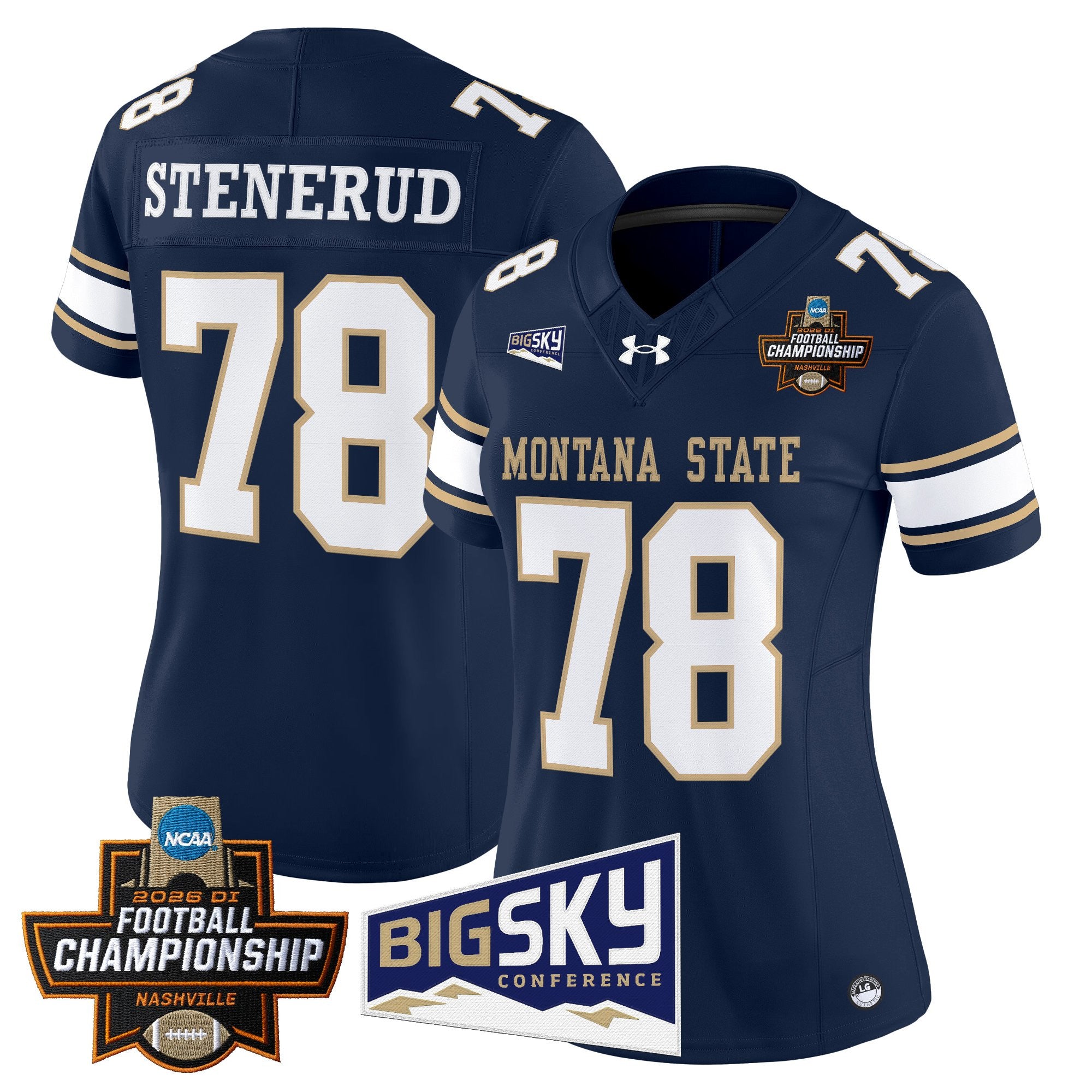 Women's Montana State Bobcats 2026 Football Championship Vapor Limited Jersey - All Stitched