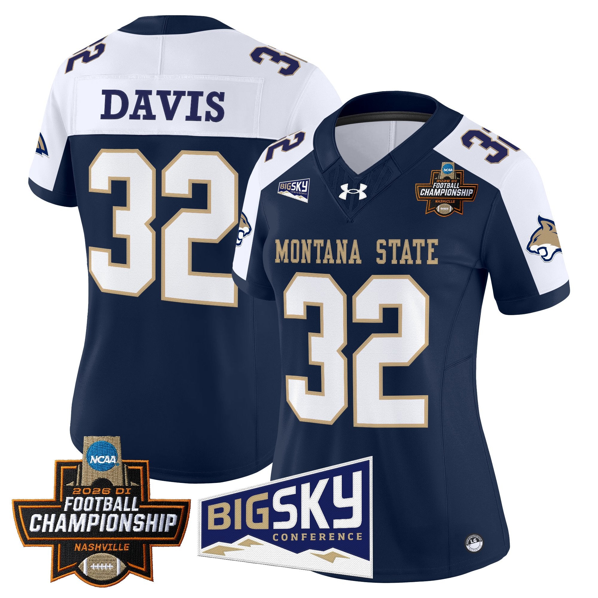 Women's Montana State Bobcats 2026 Football Championship Vapor Limited Jersey - All Stitched