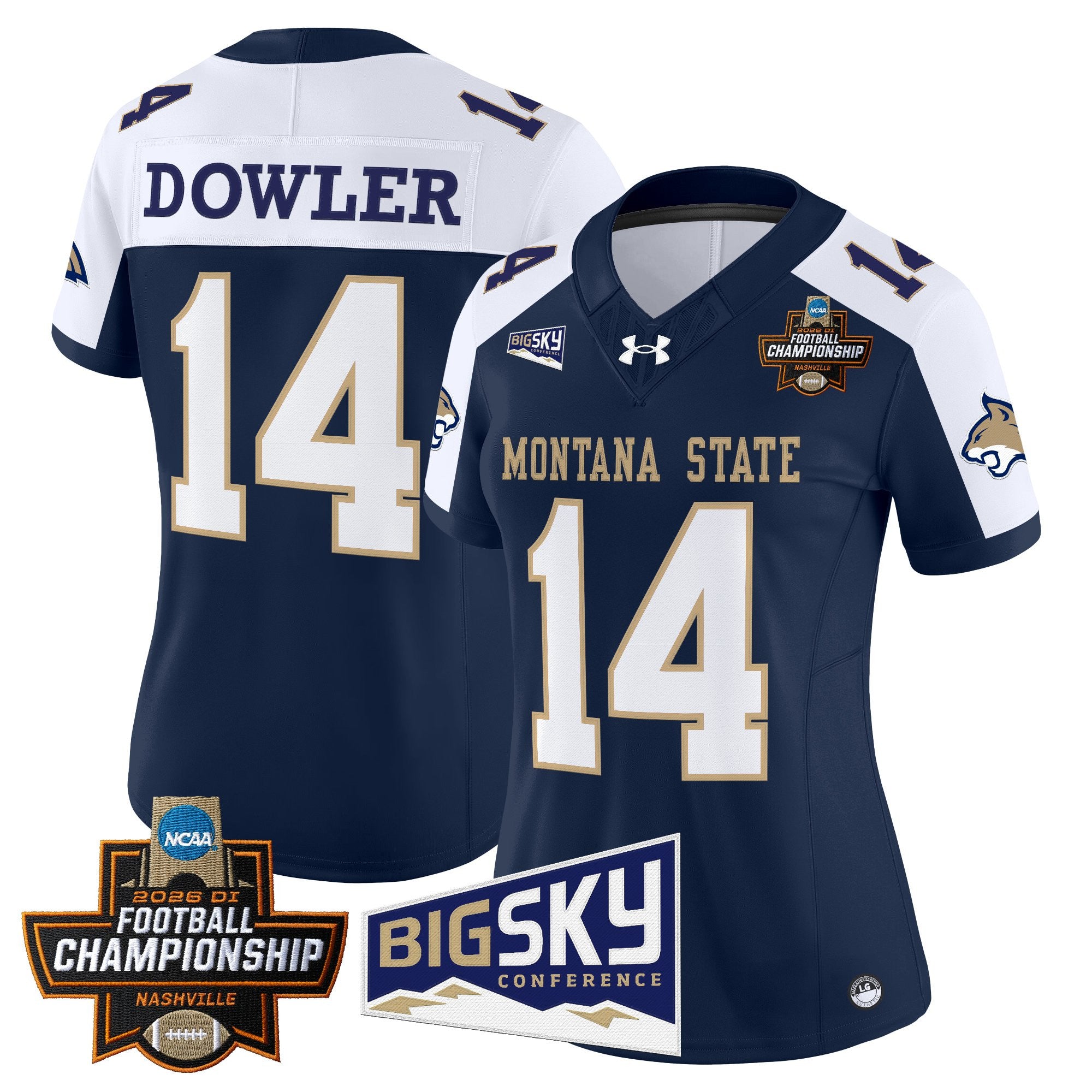 Women's Montana State Bobcats 2026 Football Championship Vapor Limited Jersey - All Stitched
