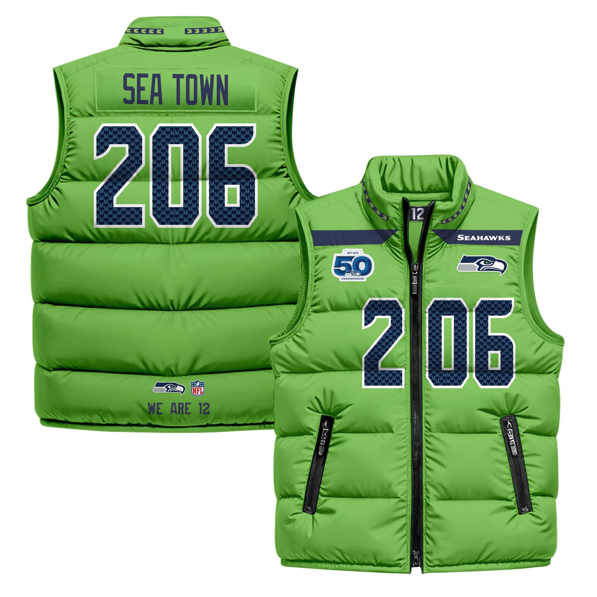 Seattle Seahawks 2026 Puffer Vest
