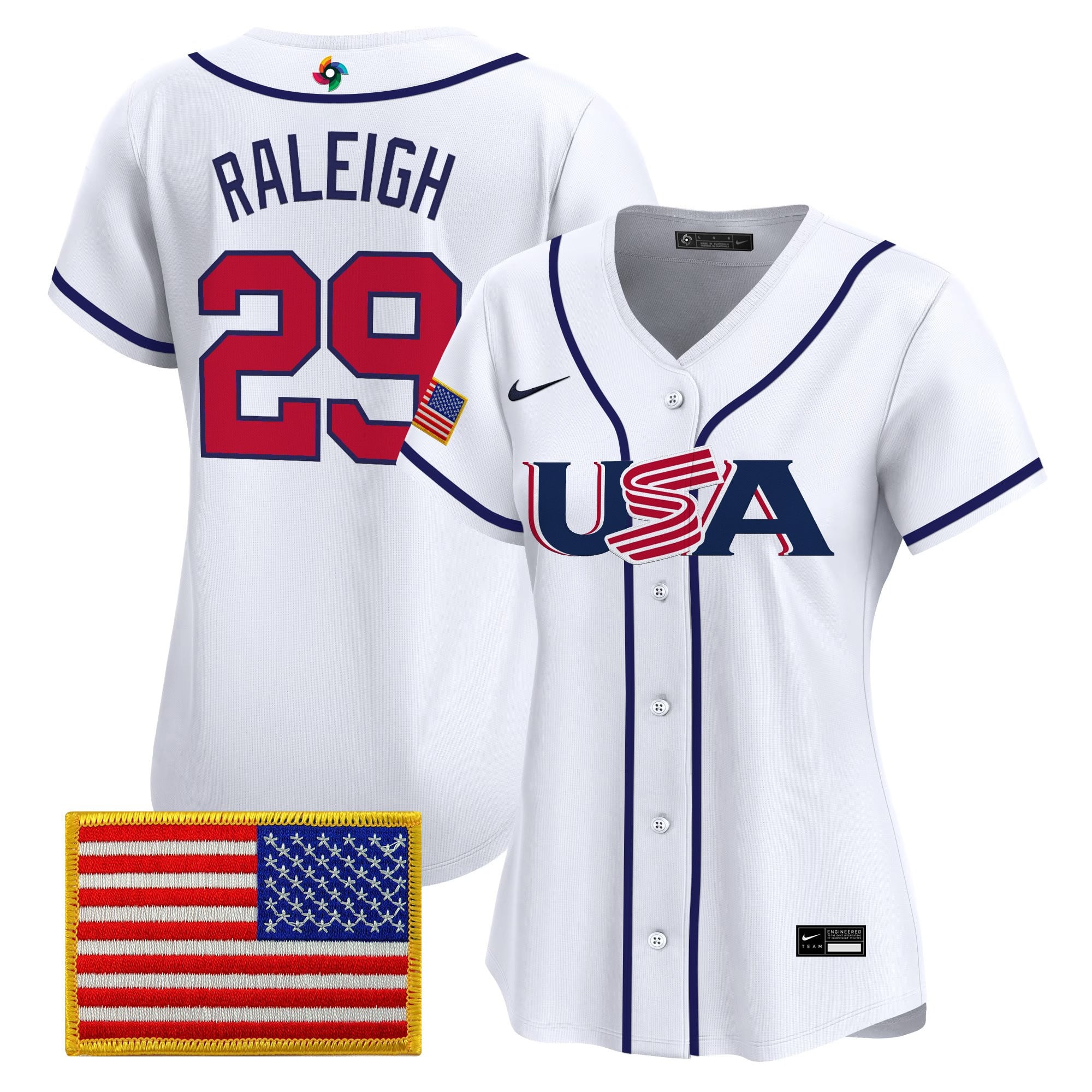 Women's Team USA World Baseball Classic Vapor Premier Jersey - All Stitched