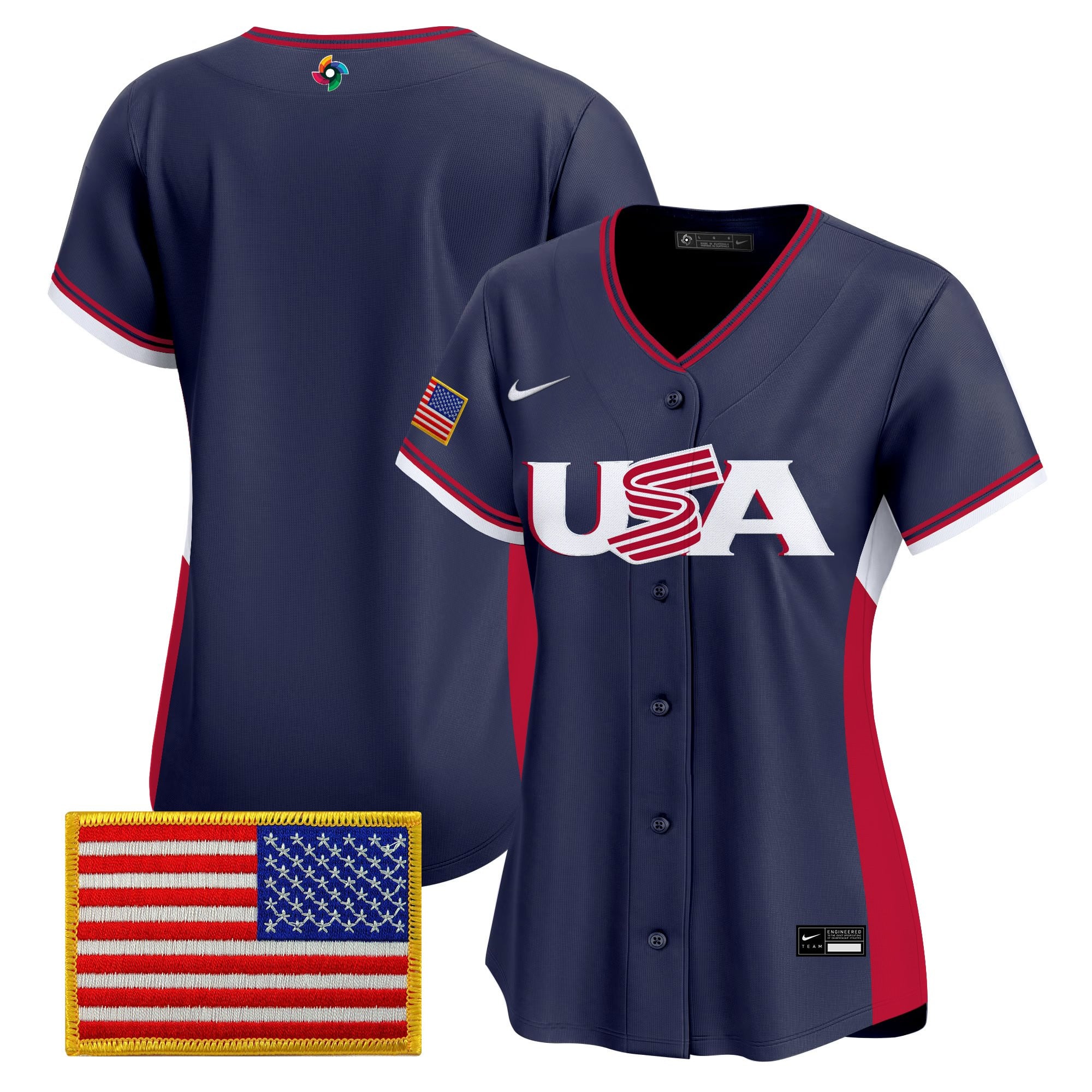 Women's Team USA World Baseball Classic Vapor Premier Jersey - All Stitched