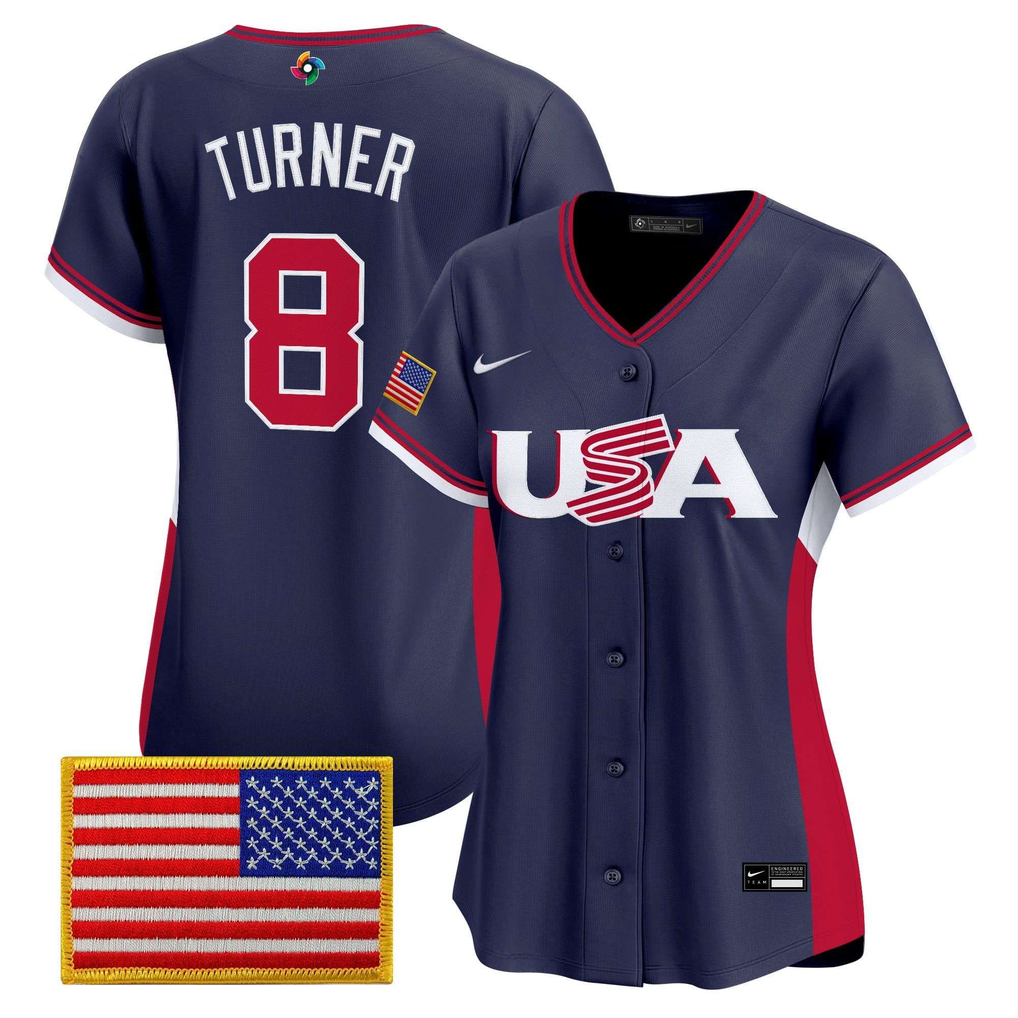 Women's Team USA World Baseball Classic Vapor Premier Jersey - All Stitched