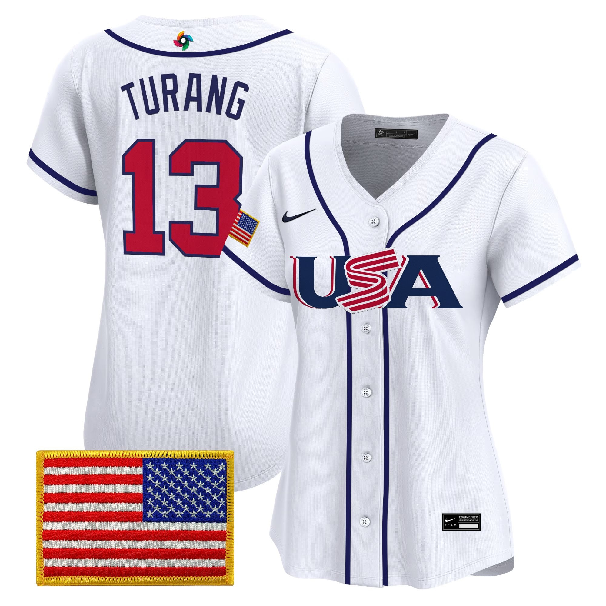 Women's Team USA World Baseball Classic Vapor Premier Jersey - All Stitched