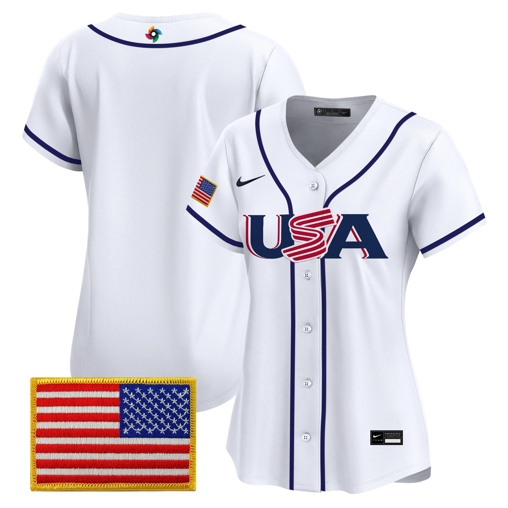 Women's Team USA World Baseball Classic Vapor Premier Jersey - All Stitched