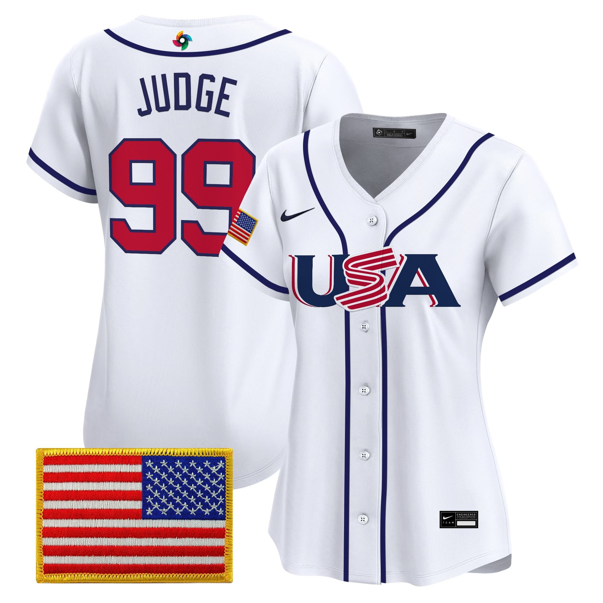 Women's Team USA World Baseball Classic Vapor Premier Jersey - All Stitched