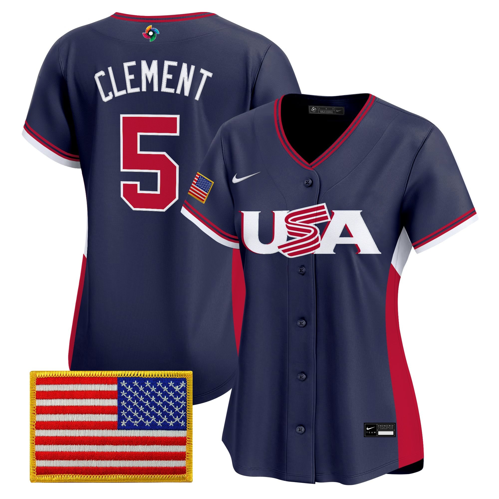 Women's Team USA World Baseball Classic Vapor Premier Jersey - All Stitched