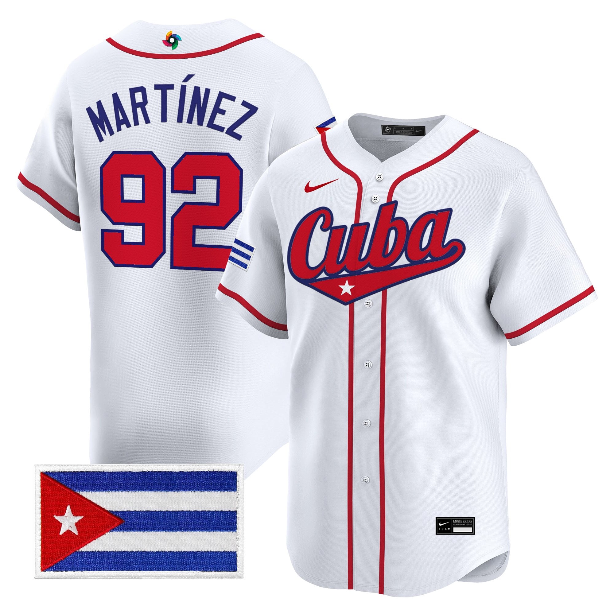 Men's Team Cuba World Baseball Classic Vapor Premier Jersey - All Stitched
