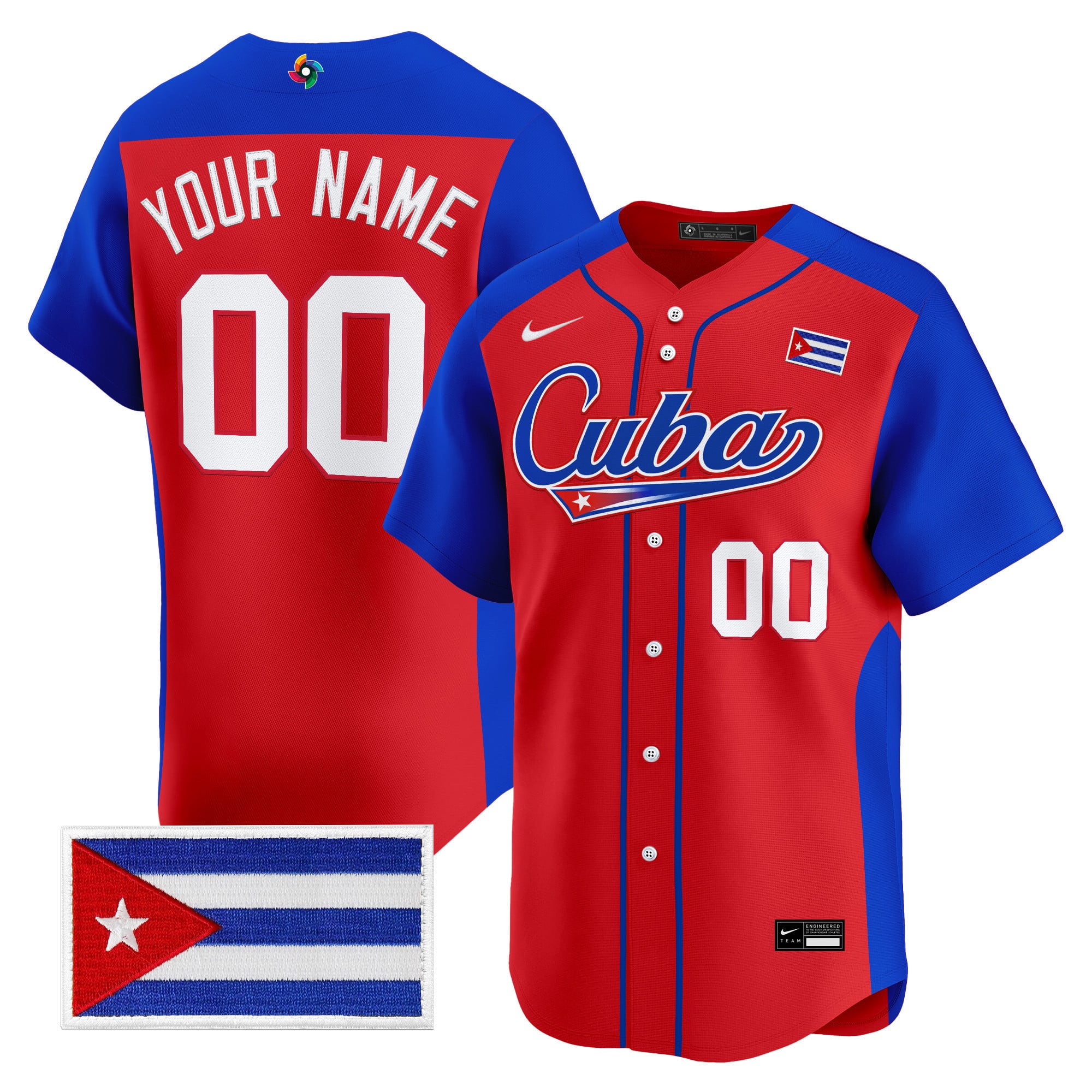 Team Cuba World Baseball Classic Vapor Premier Custom Jersey - All Stitched