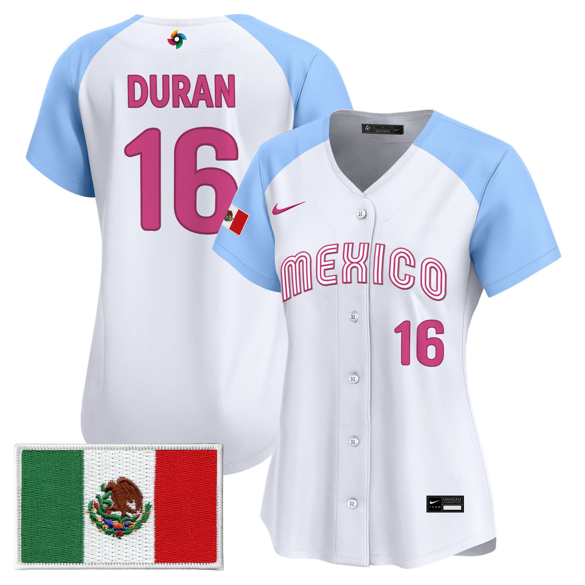Women's Team Mexico World Baseball Classic Vapor Premier Jersey - All Stitched