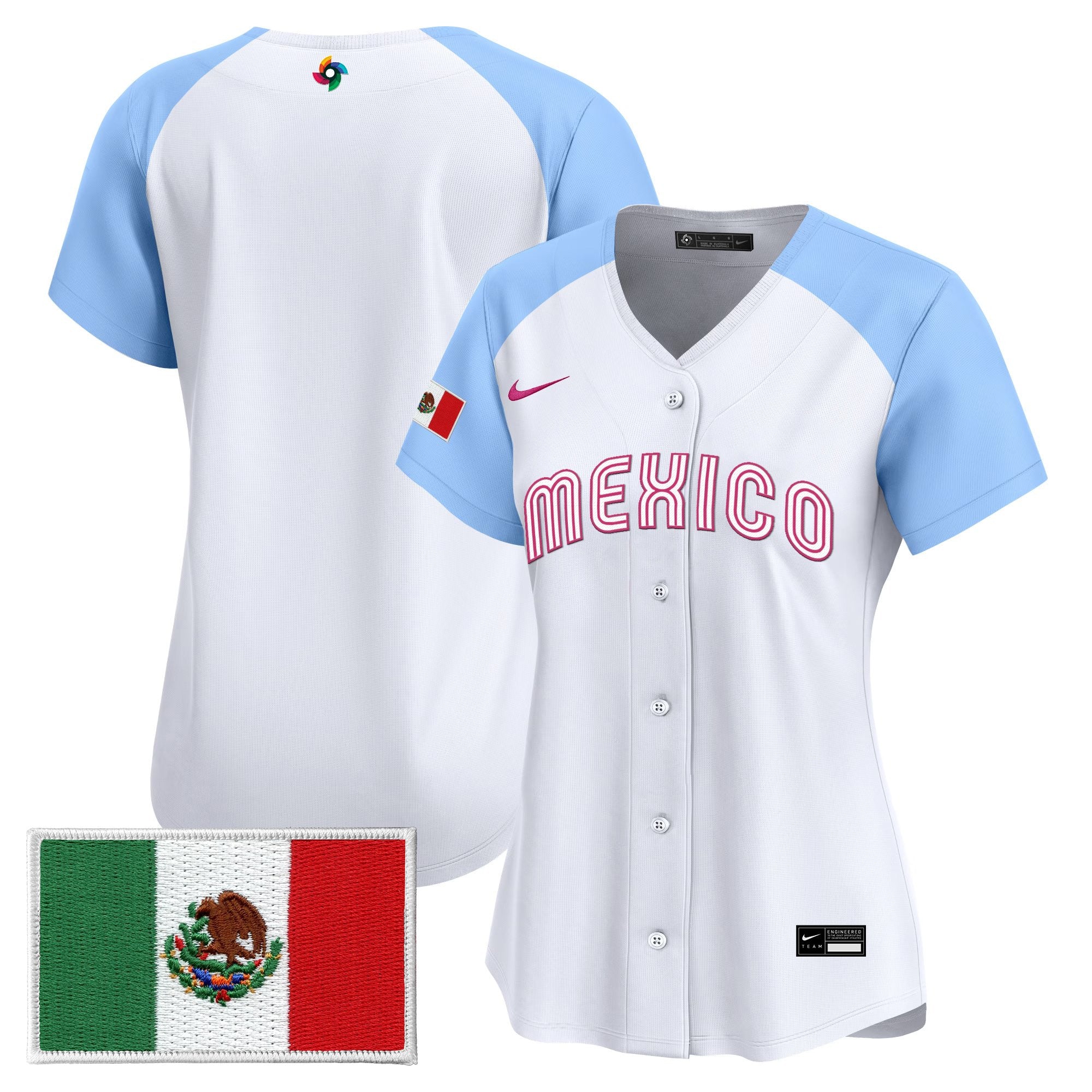 Women's Team Mexico World Baseball Classic Vapor Premier Jersey - All Stitched