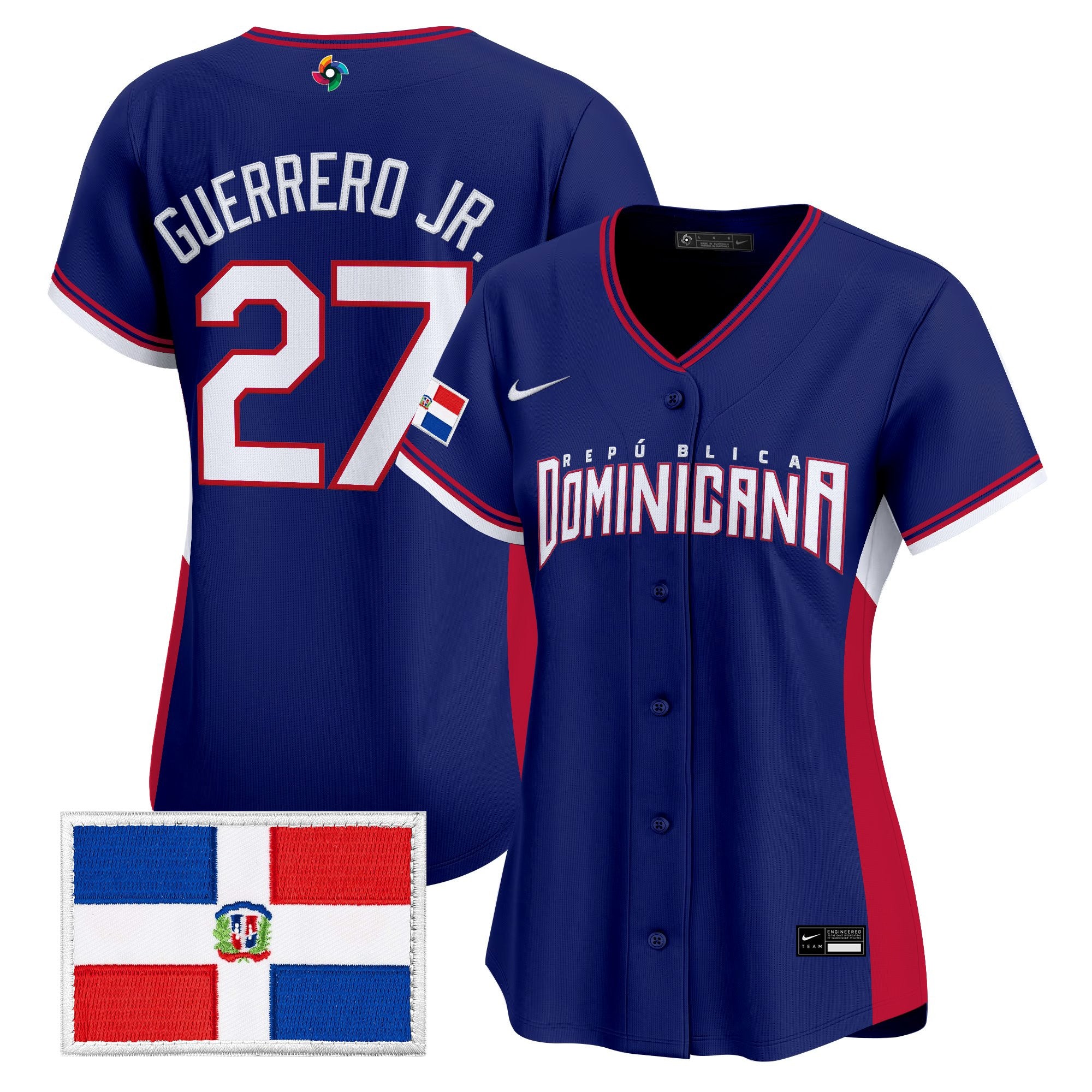 Women's Team Dominican Republic World Baseball Classic Vapor Premier Jersey - All Stitched