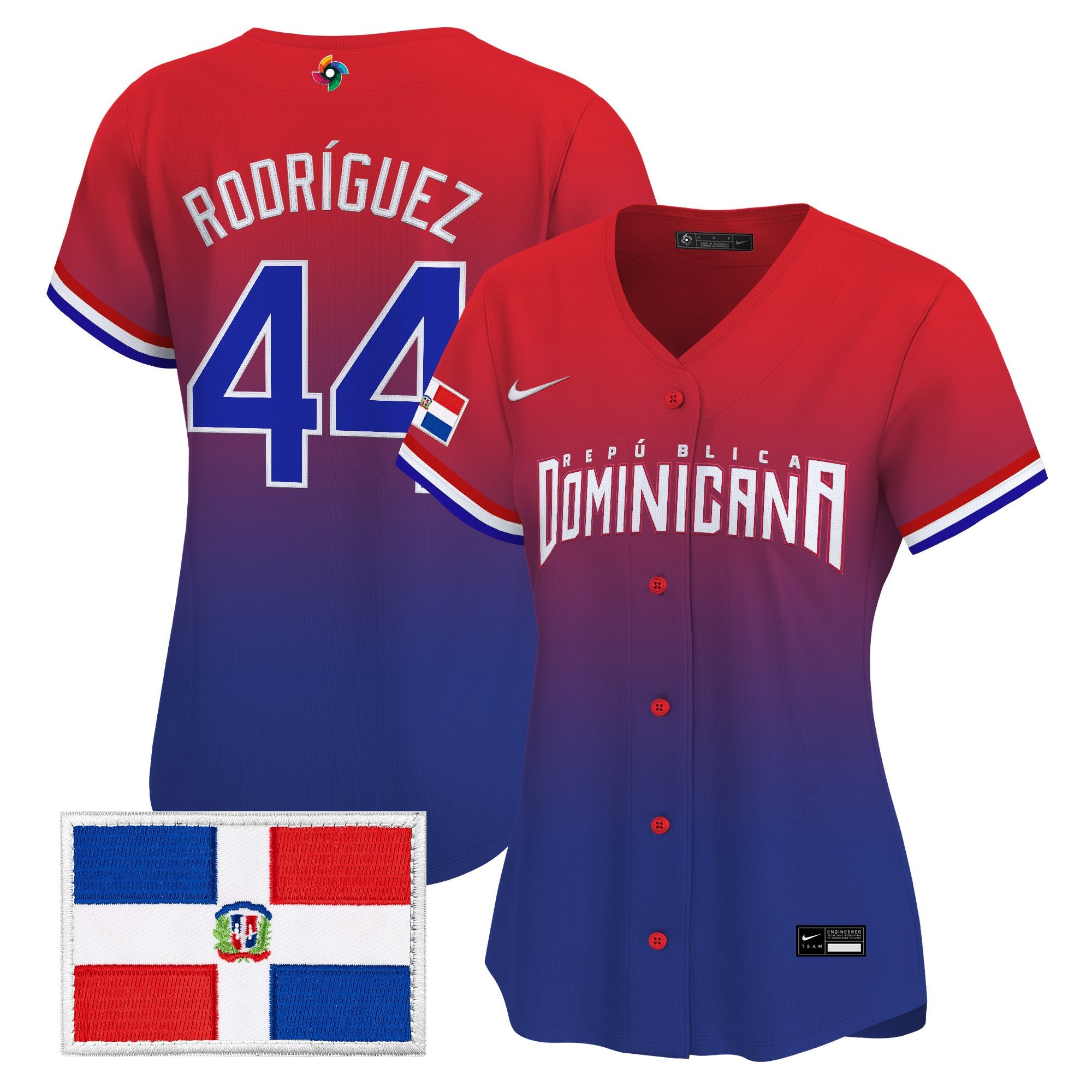 Women's Team Dominican Republic World Baseball Classic Vapor Premier Jersey - All Stitched