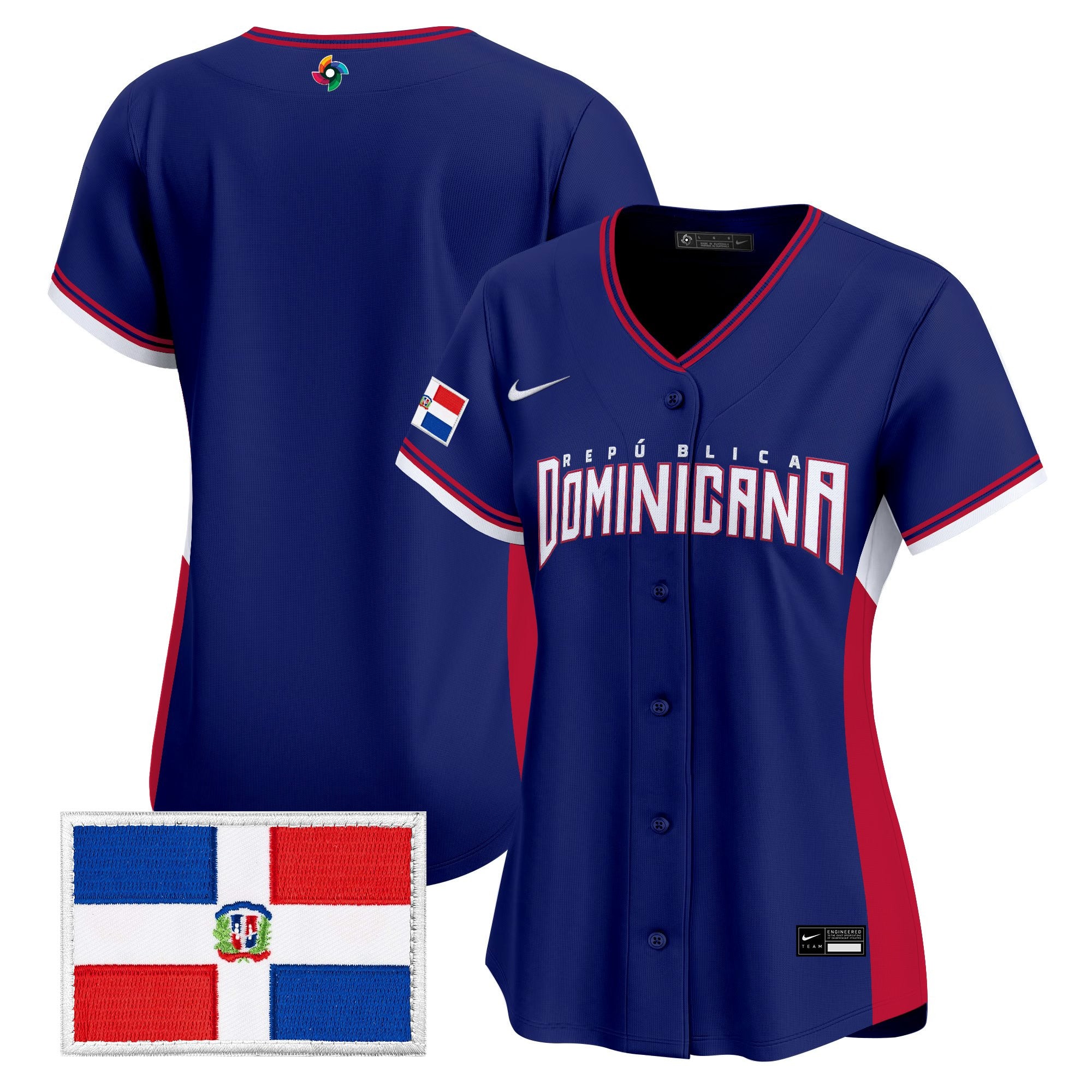 Women's Team Dominican Republic World Baseball Classic Vapor Premier Jersey - All Stitched