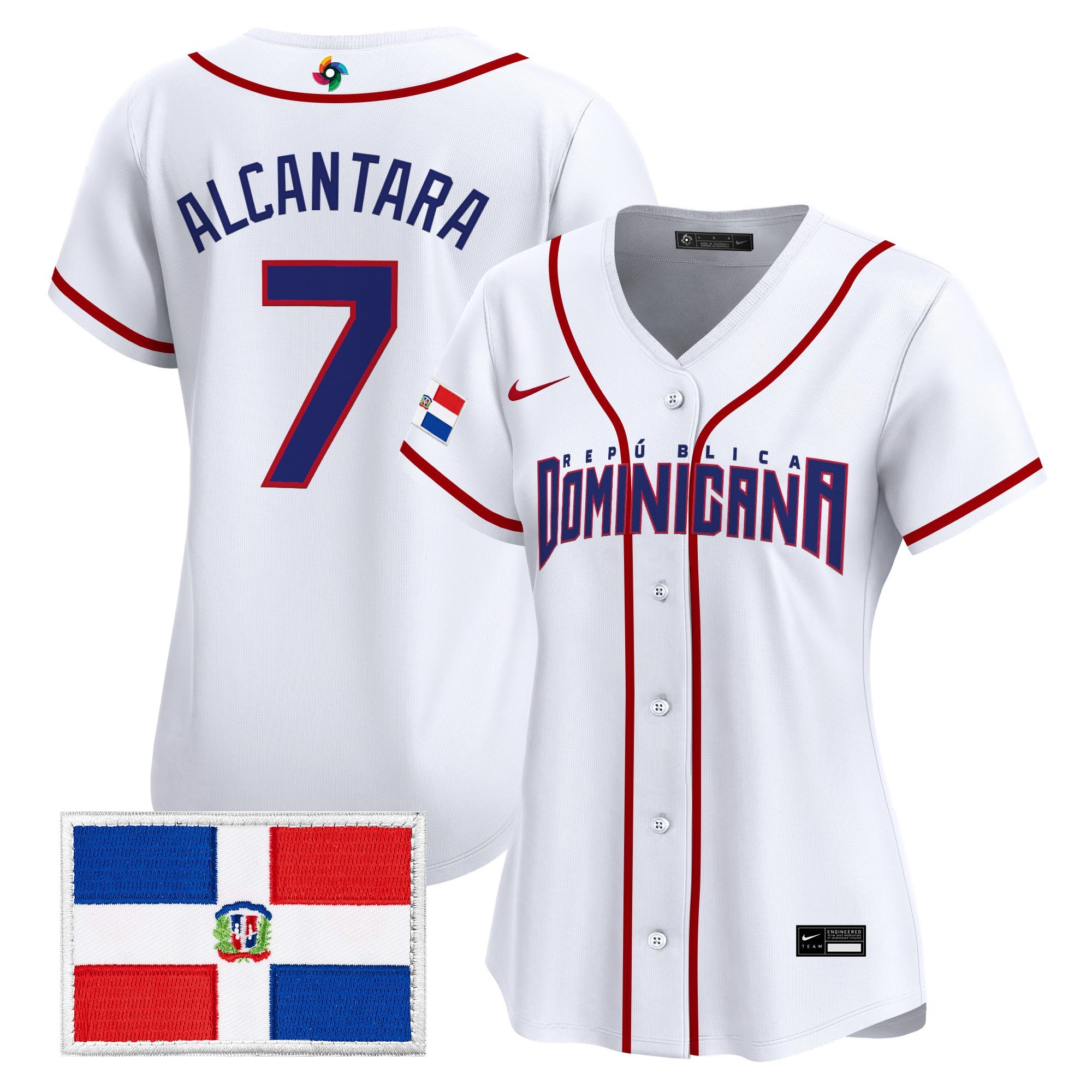 Women's Team Dominican Republic World Baseball Classic Vapor Premier Jersey - All Stitched