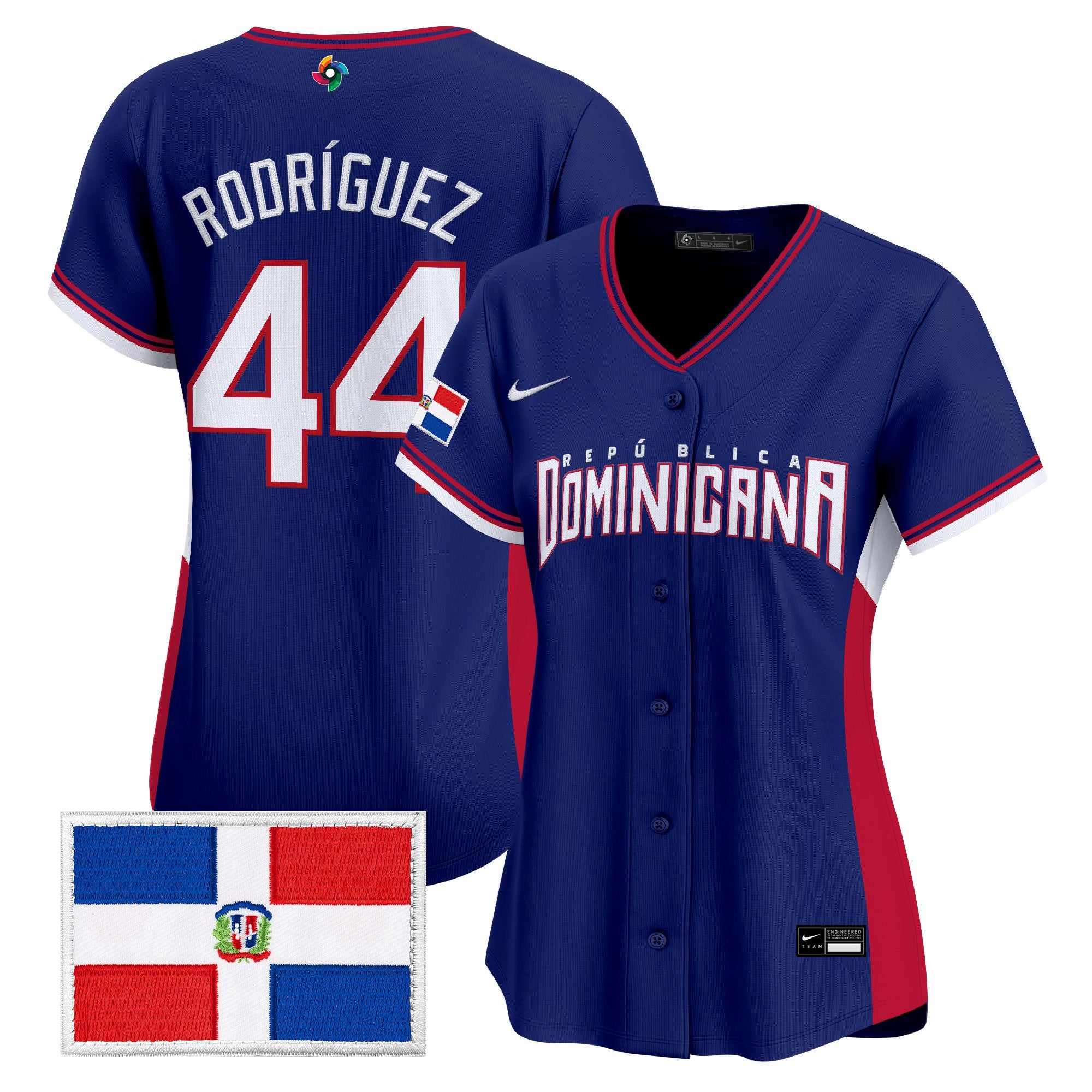 Women's Team Dominican Republic World Baseball Classic Vapor Premier Jersey - All Stitched