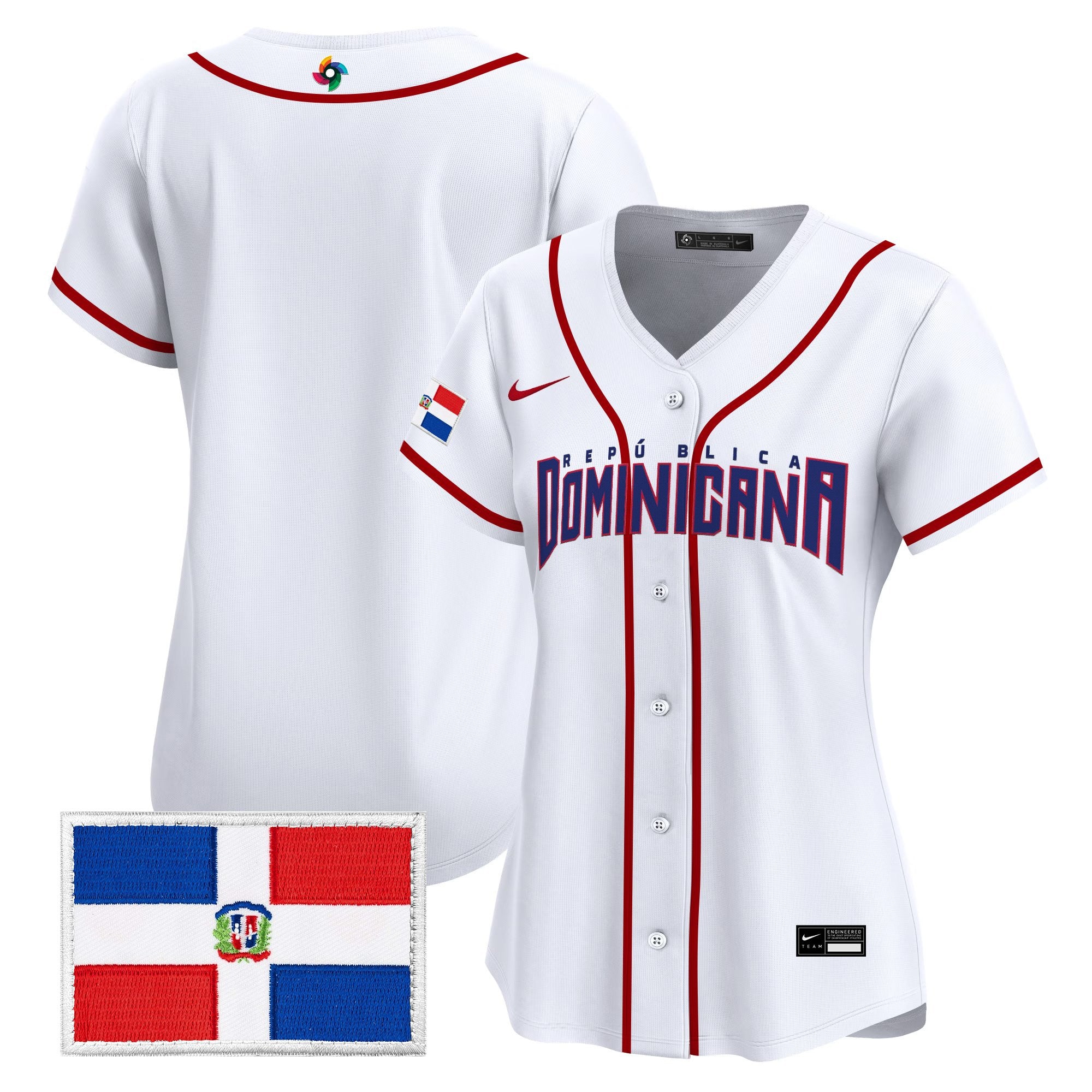 Women's Team Dominican Republic World Baseball Classic Vapor Premier Jersey - All Stitched