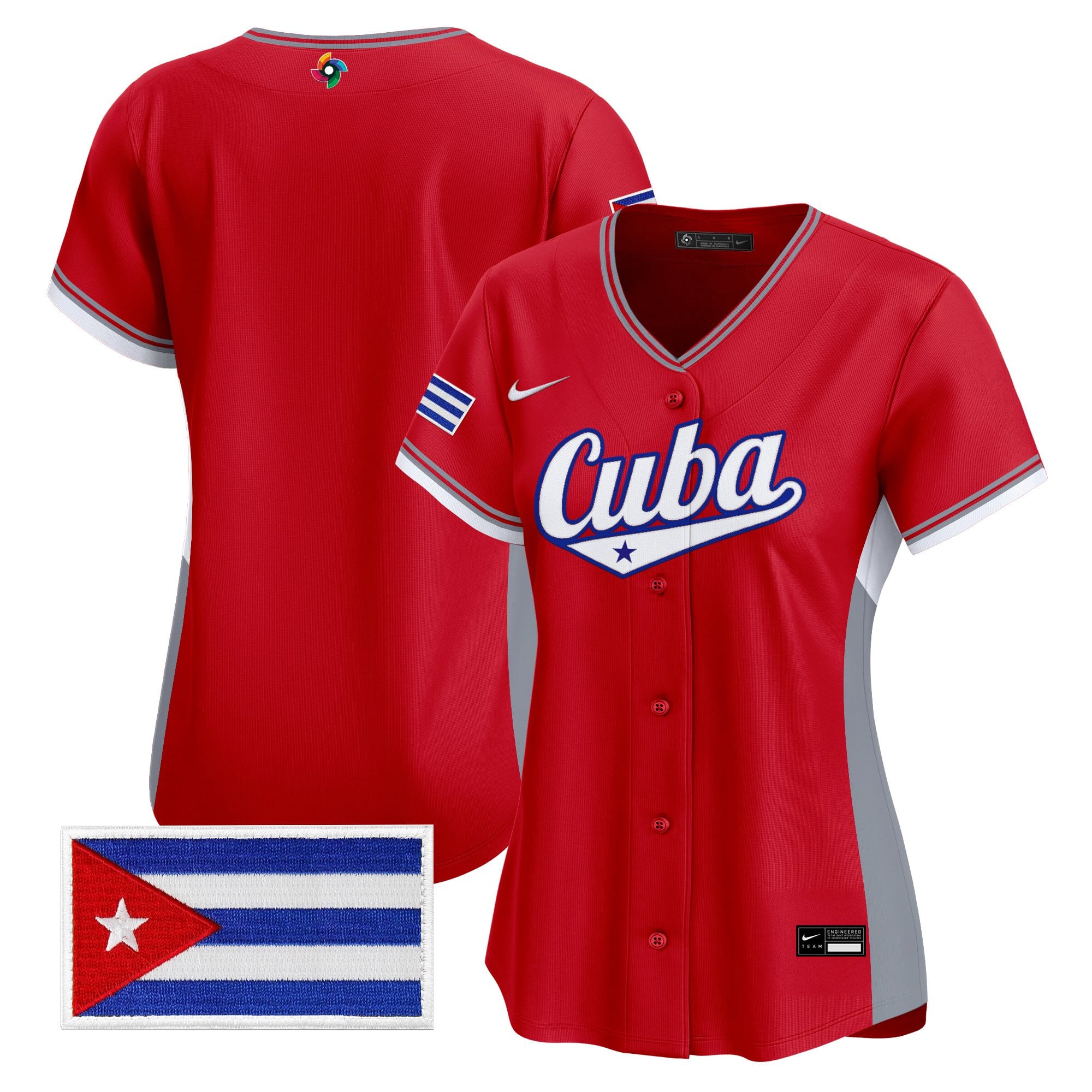 Women's Team Cuba World Baseball Classic Vapor Premier Jersey - All Stitched
