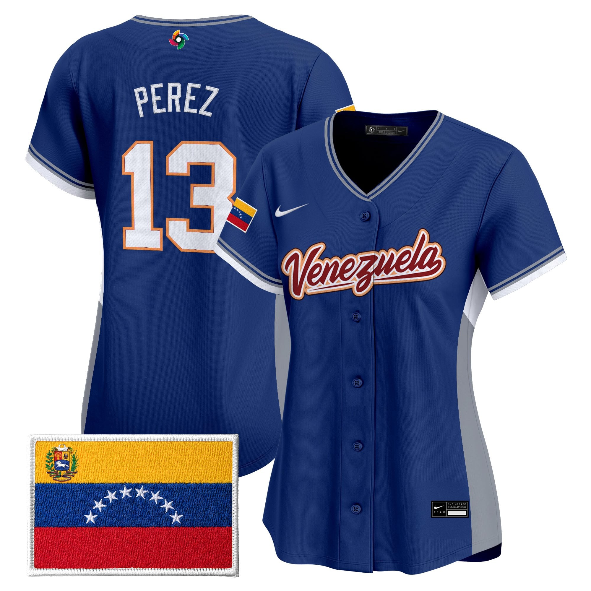 Women's Team Venezuela World Baseball Classic Vapor Premier Jersey - All Stitched
