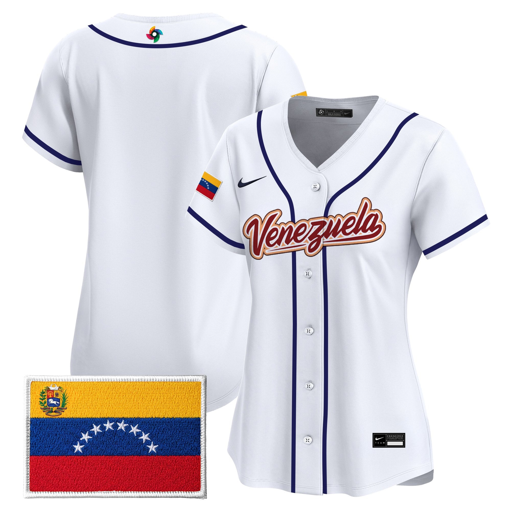 Women's Team Venezuela World Baseball Classic Vapor Premier Jersey - All Stitched