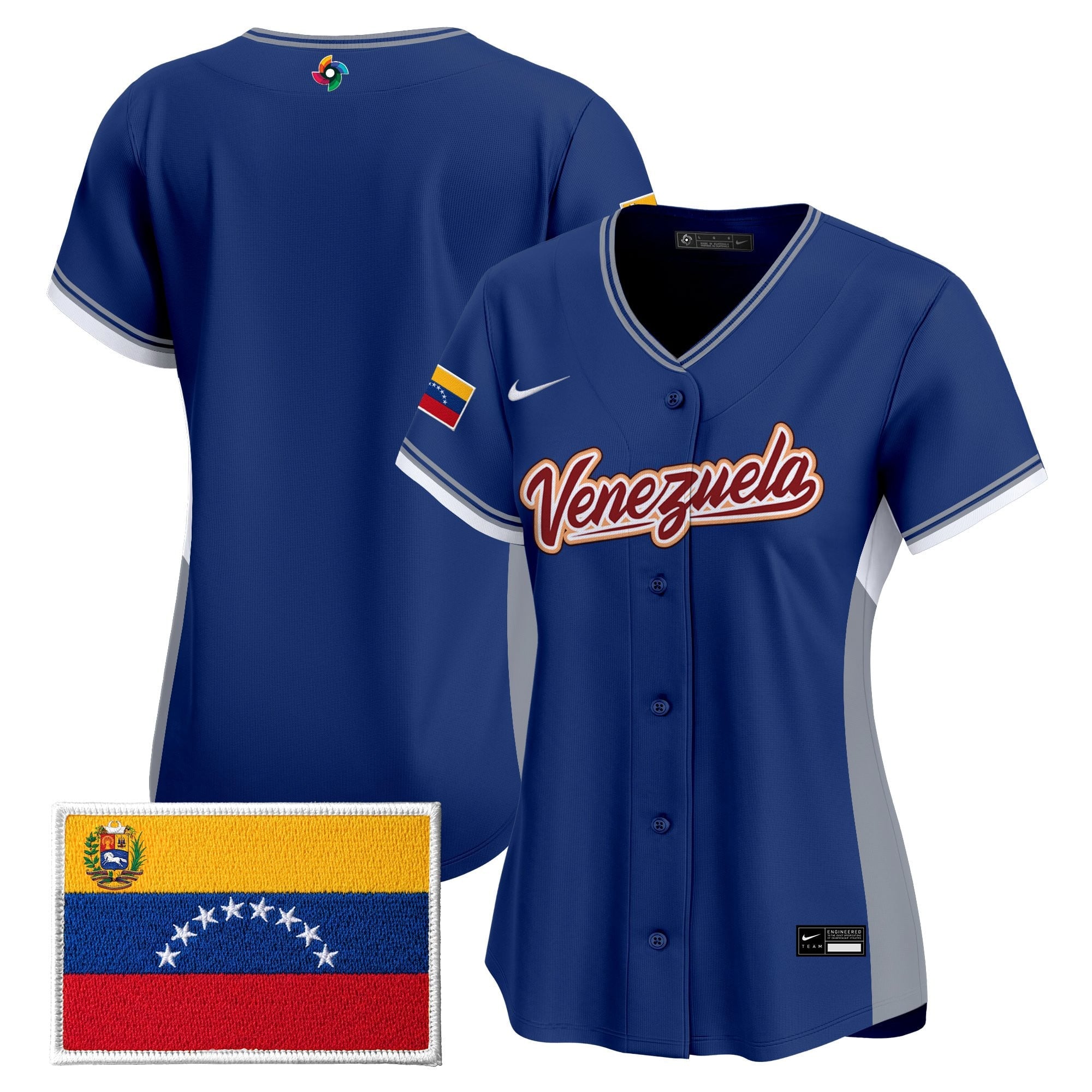 Women's Team Venezuela World Baseball Classic Vapor Premier Jersey - All Stitched