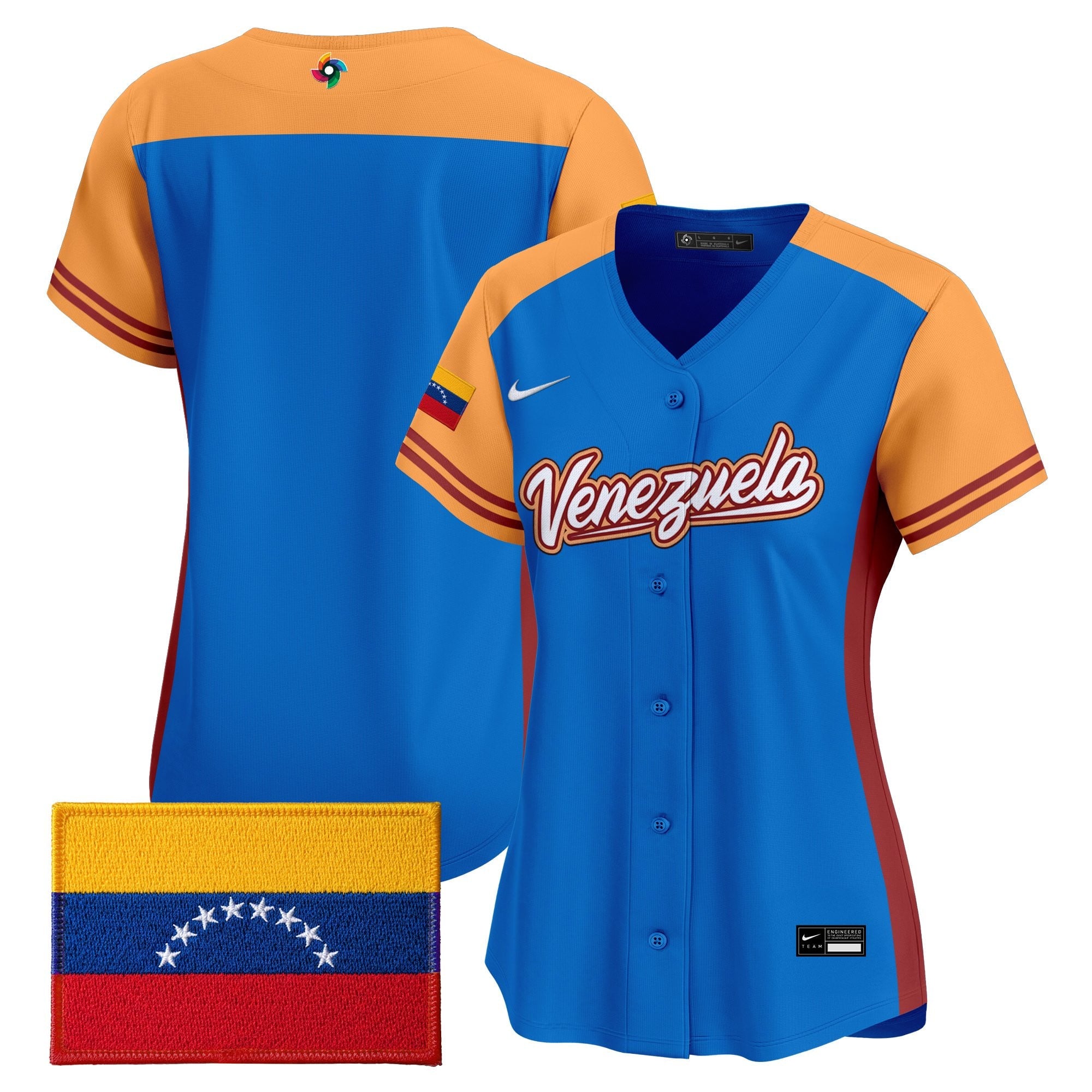 Women's Team Venezuela World Baseball Classic Vapor Premier Jersey - All Stitched