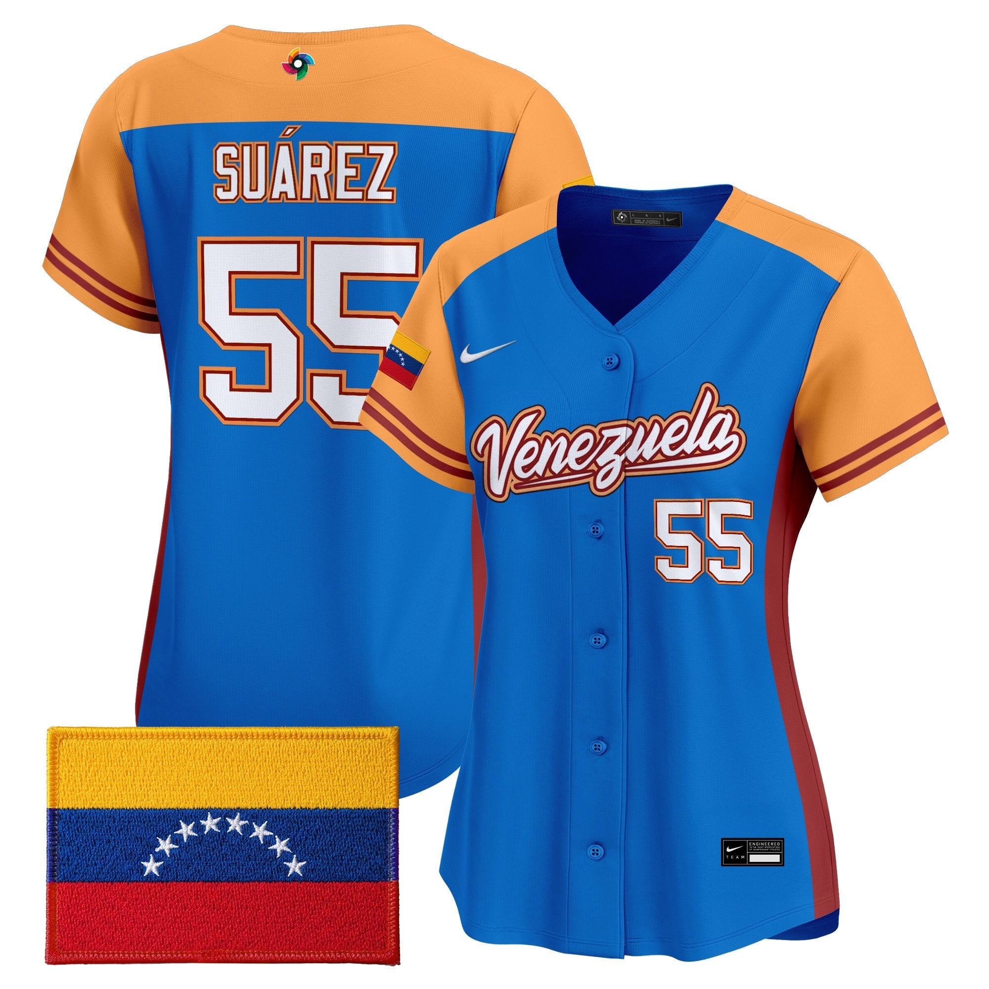 Women's Team Venezuela World Baseball Classic Vapor Premier Jersey - All Stitched