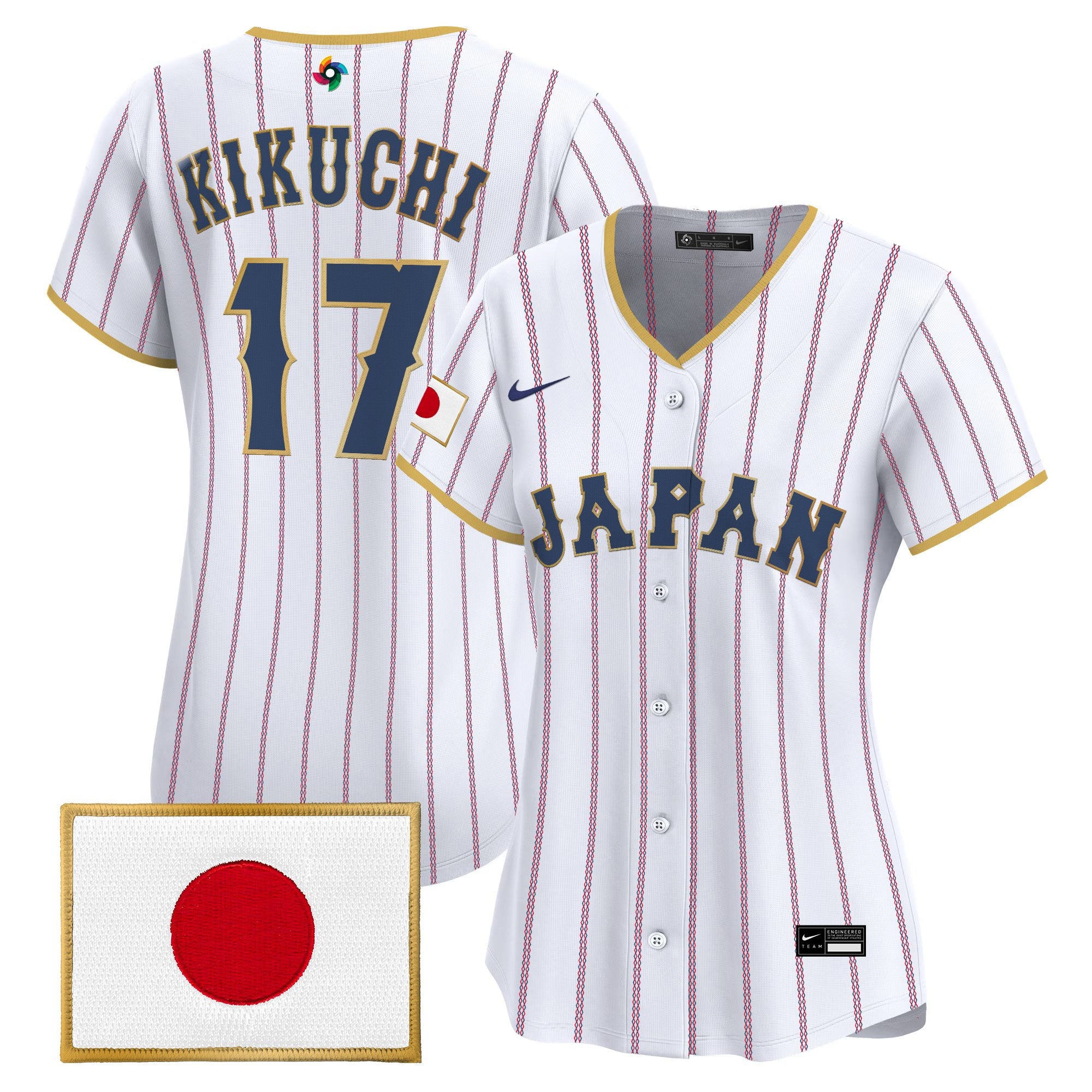 Women's Team Japan World Baseball Classic Vapor Premier Jersey - All Stitched