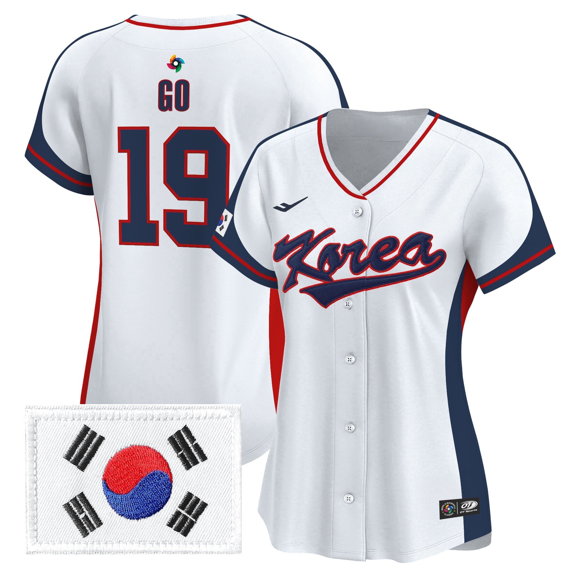Women's Team Korea 2026 World Baseball Classic Vapor Premier Jersey - All Stitched