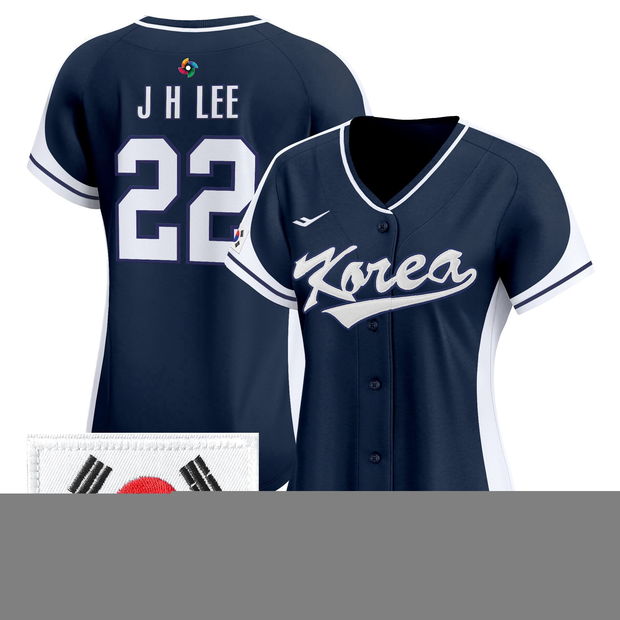 Women's Team Korea 2026 World Baseball Classic Vapor Premier Jersey - All Stitched