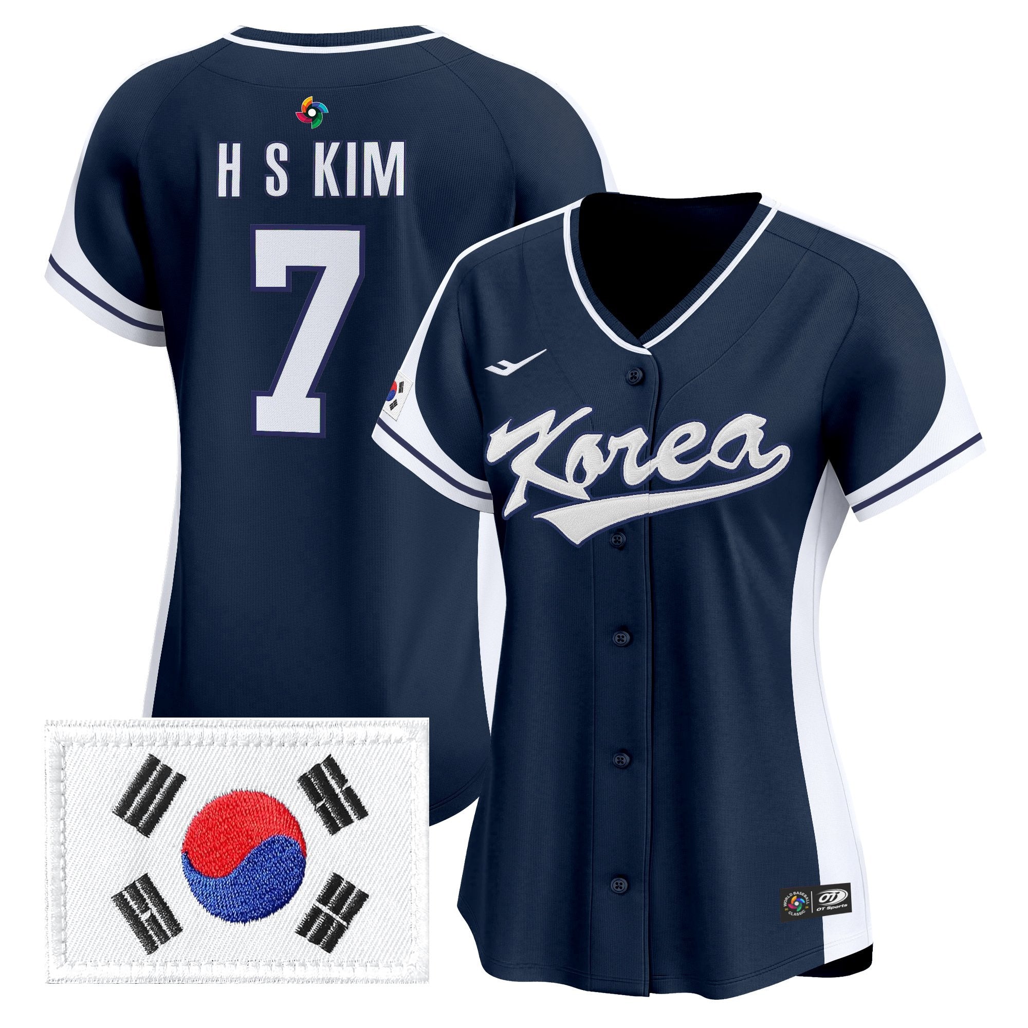 Women's Team Korea 2026 World Baseball Classic Vapor Premier Jersey - All Stitched