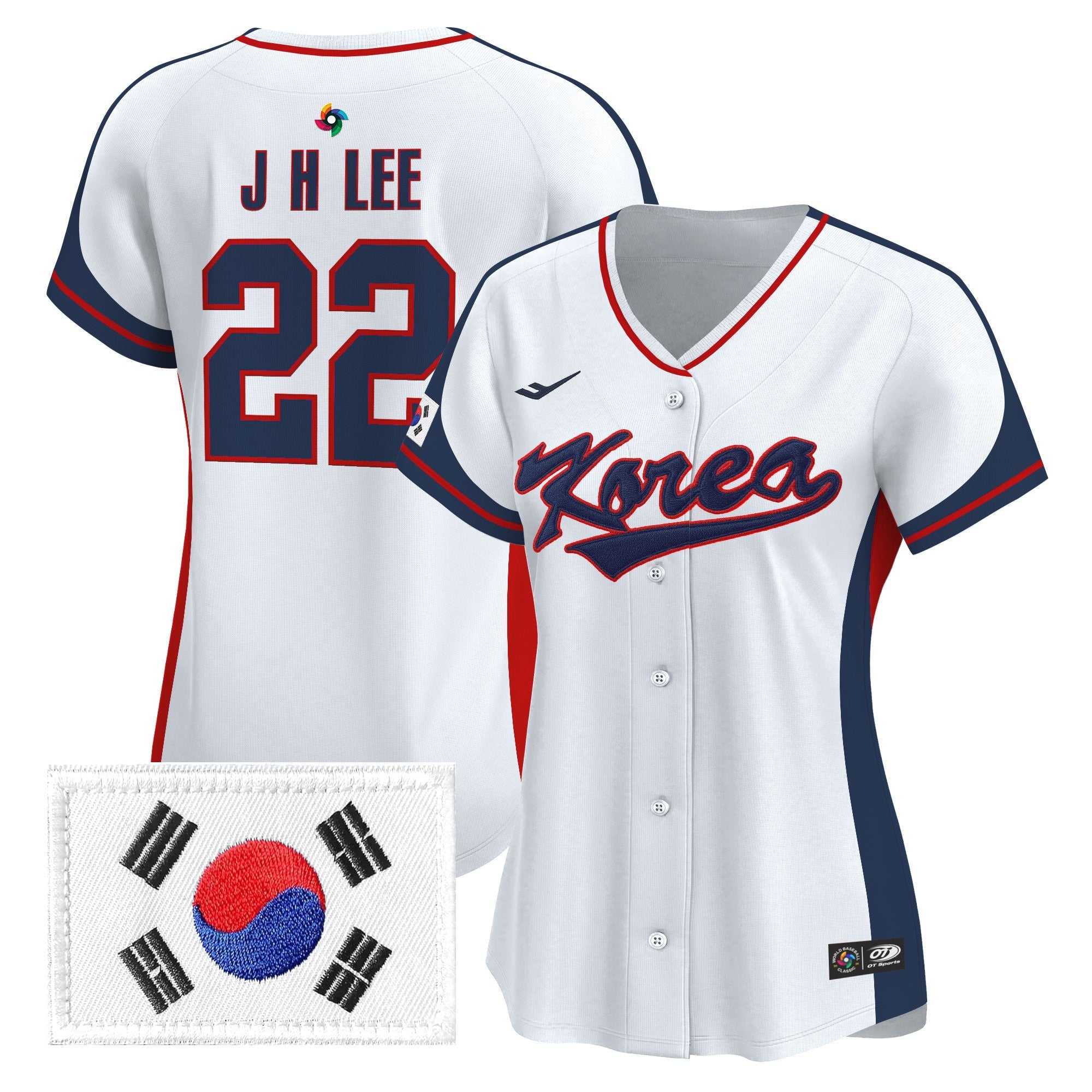 Women's Team Korea 2026 World Baseball Classic Vapor Premier Jersey - All Stitched