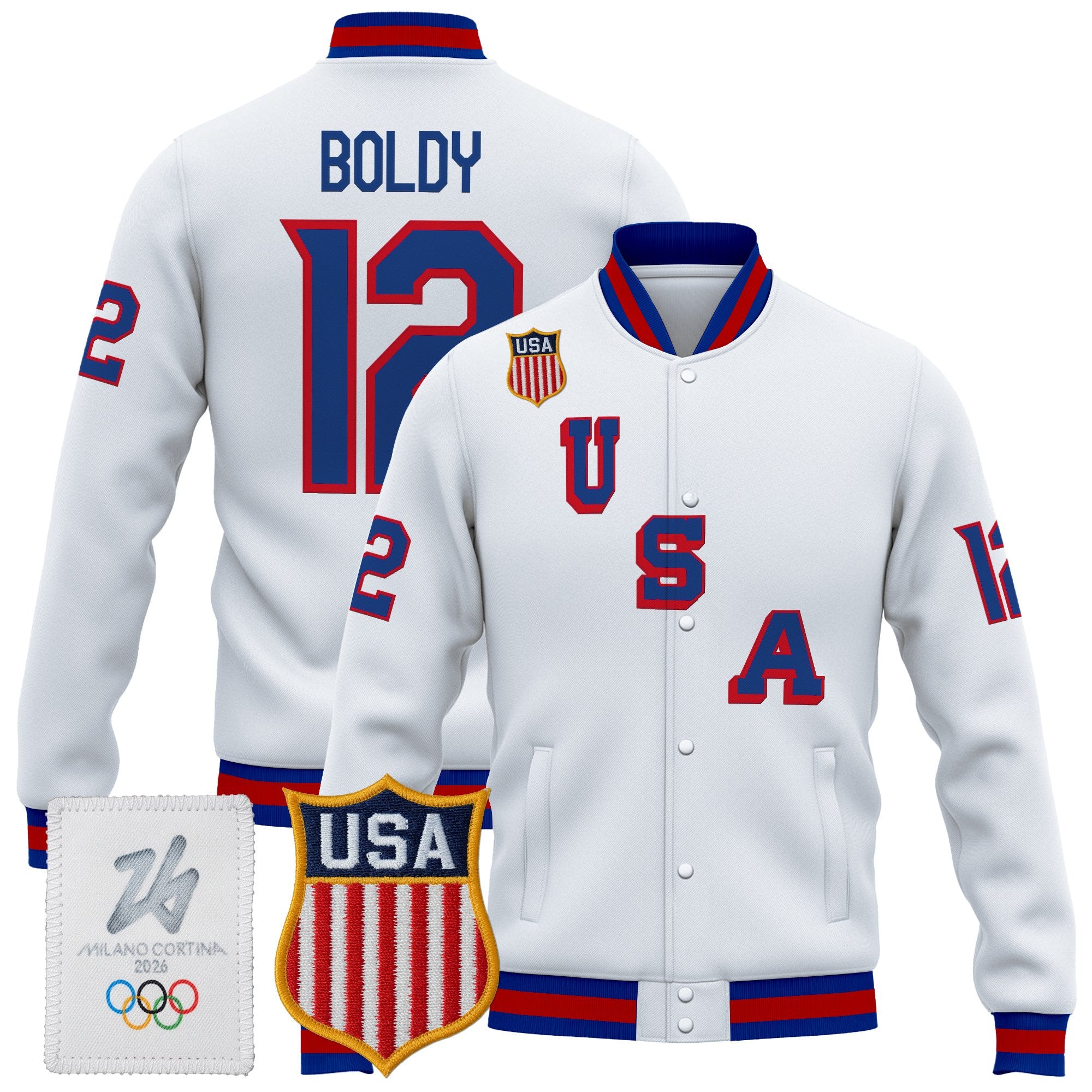Men's 2026 USA Olympic Premium Hockey Jacket - All Stitched