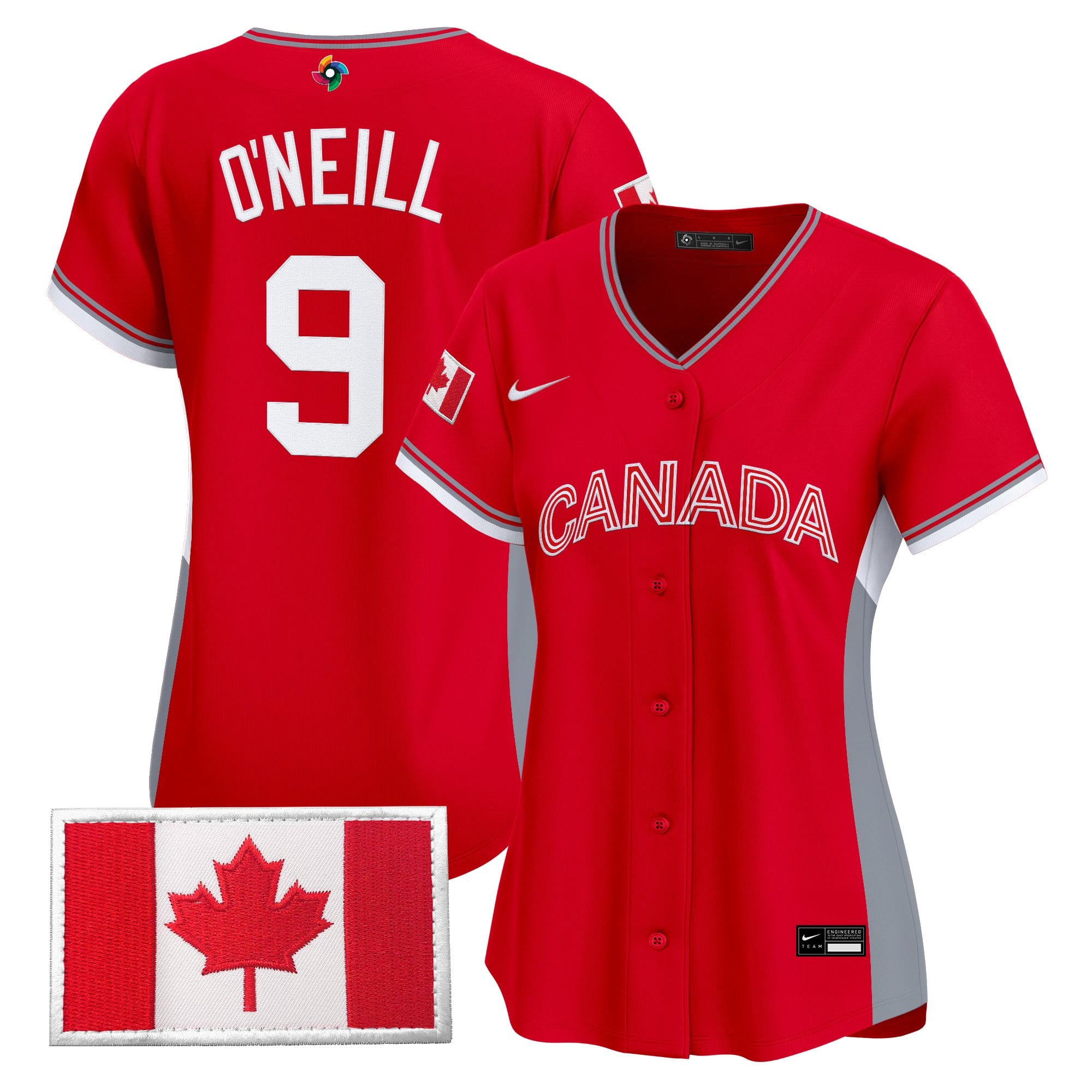 Women's Team Canada World Baseball Classic Vapor Premier Jersey - All Stitched