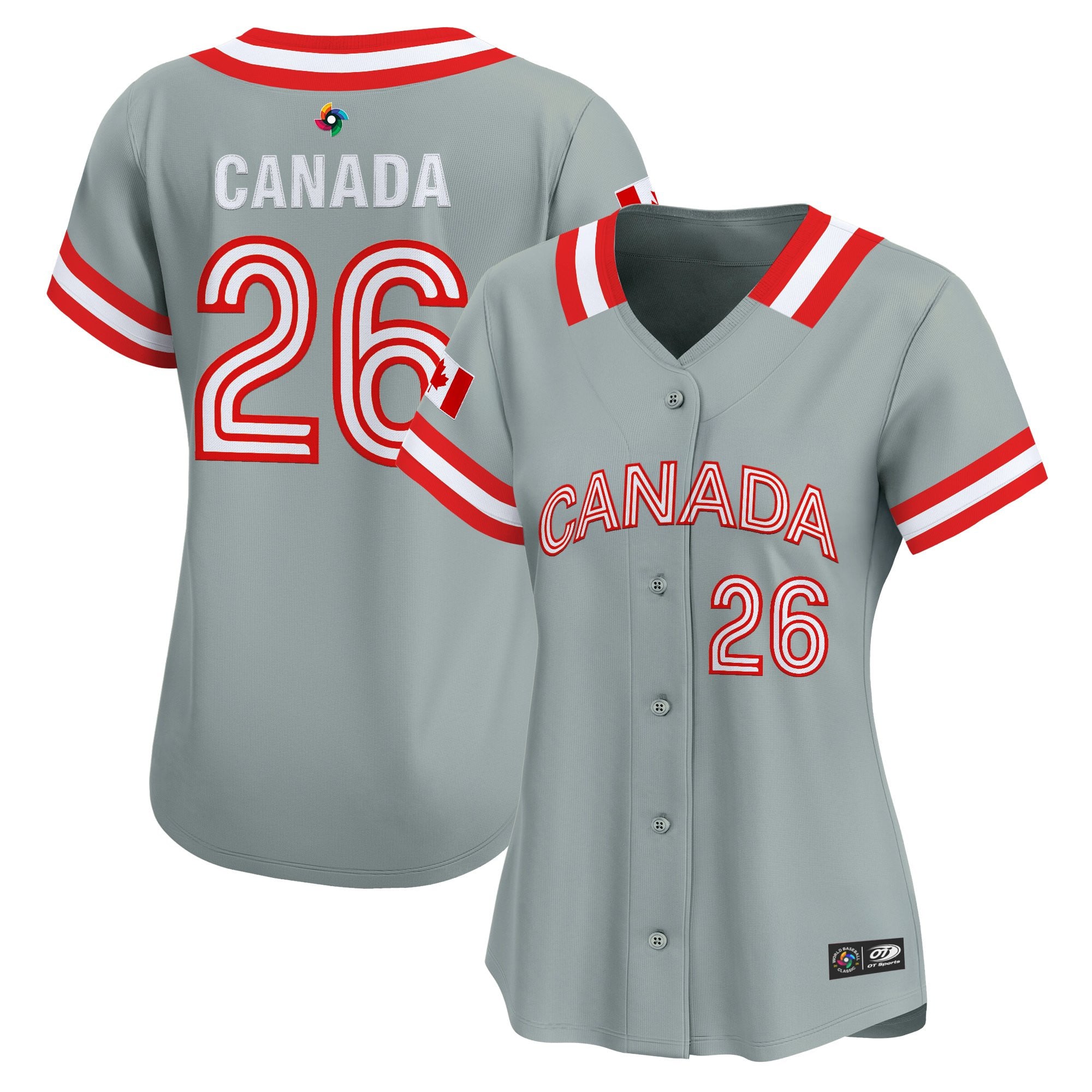 Women's Team Canada World Baseball Classic Vapor Premier Jersey - All Stitched