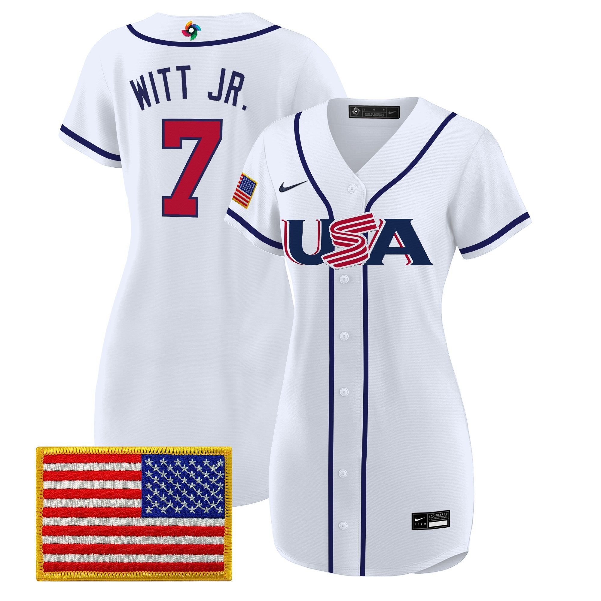 Women's Team USA 2026 World Baseball Classic Baseball Dress - All Stitched