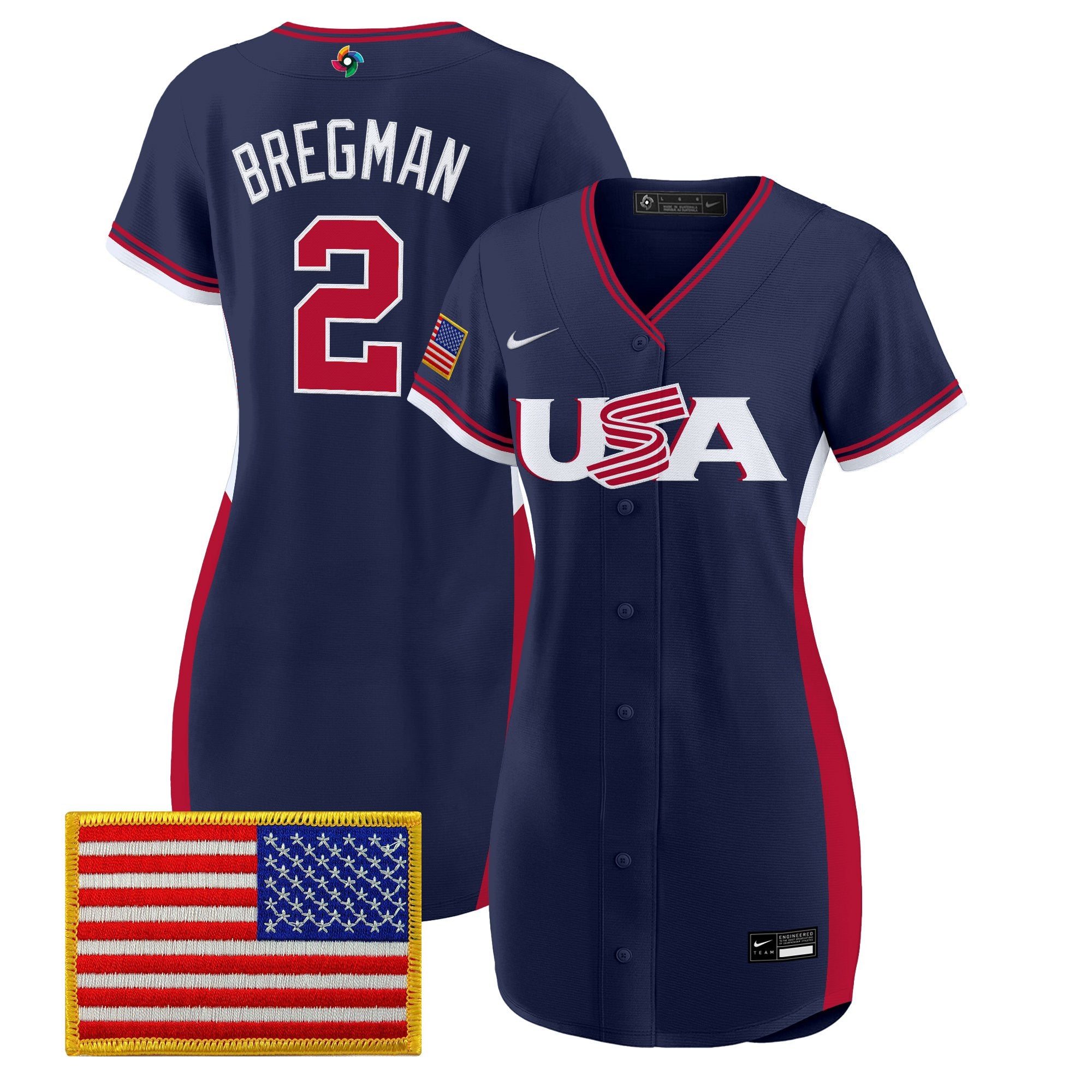 Women's Team USA 2026 World Baseball Classic Baseball Dress - All Stitched