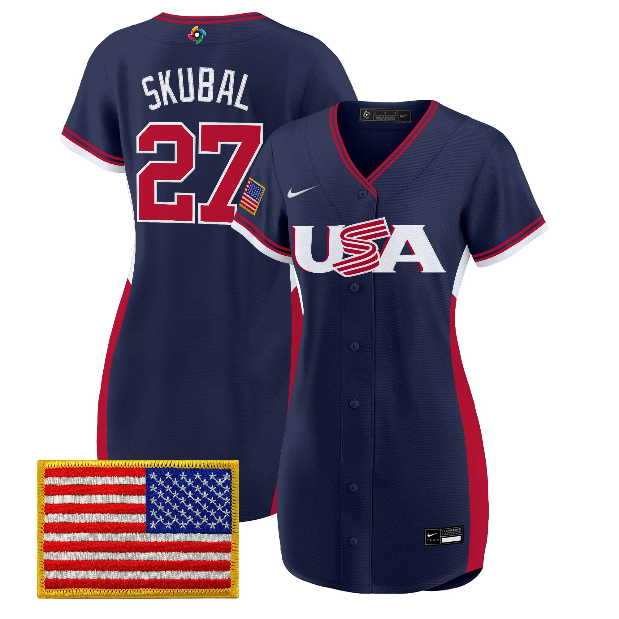 Women's Team USA 2026 World Baseball Classic Baseball Dress - All Stitched